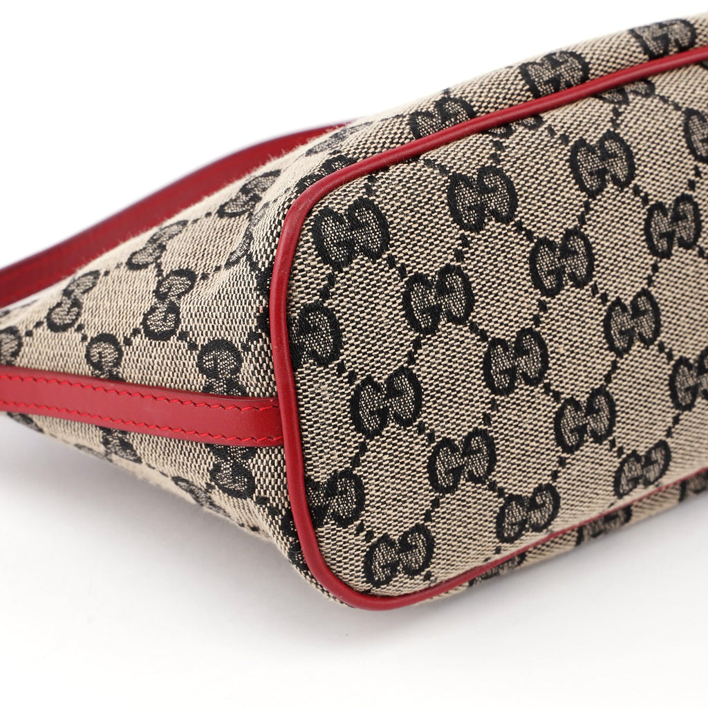 0391103 Beige Red GG Boat Pochette