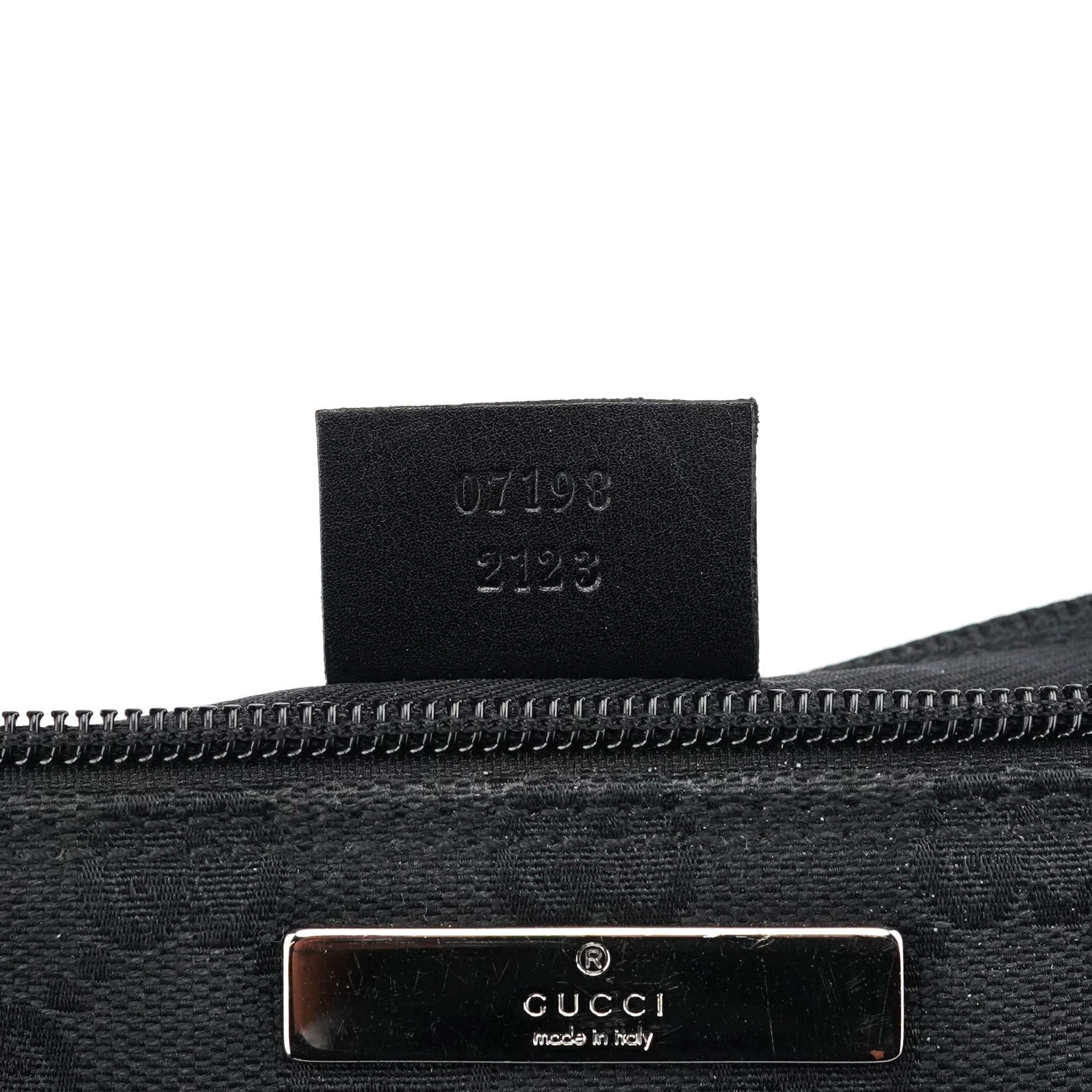 07109 Black GG Boat Pochette