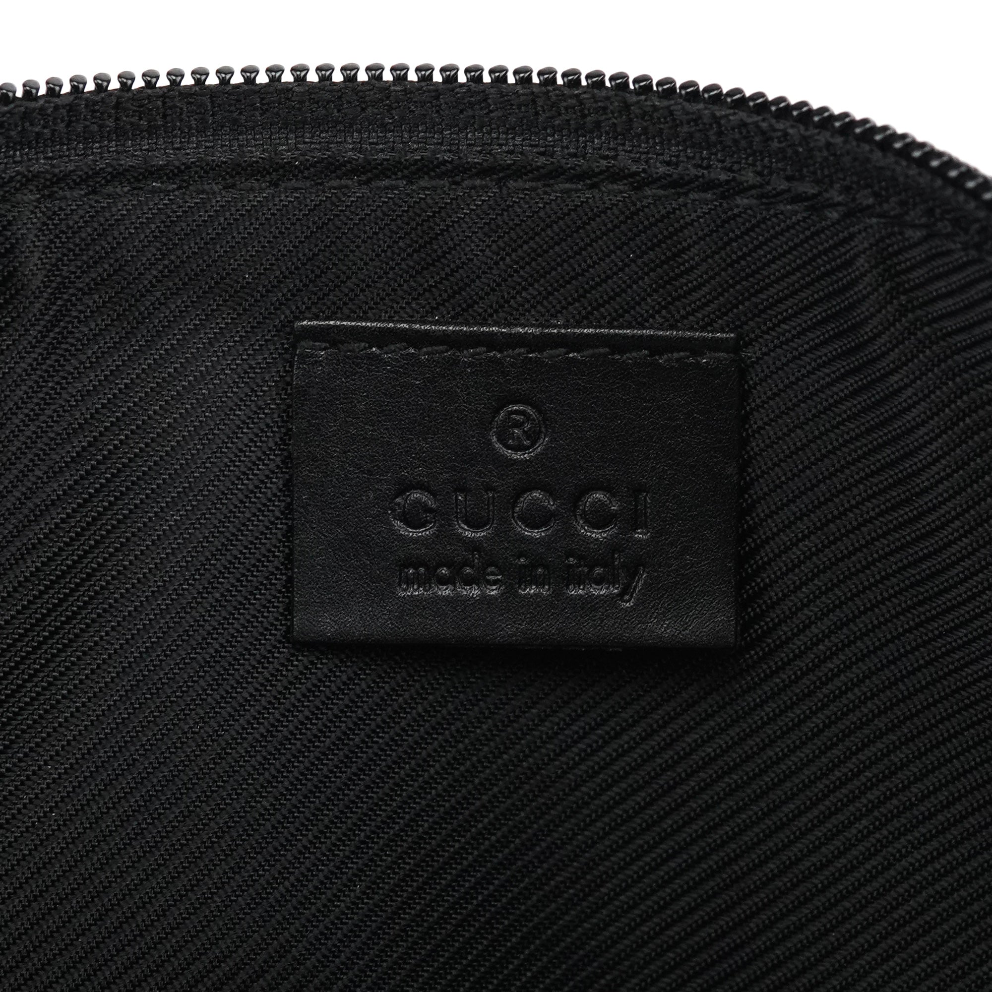 07109 Black GG Boat Pochette
