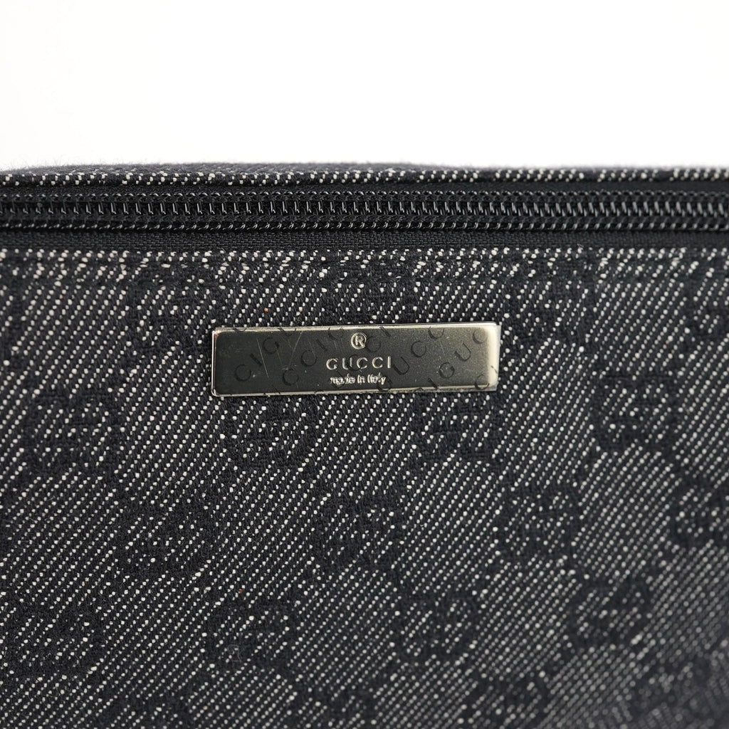 07198 Anthracite Denim GG Boat Pochette