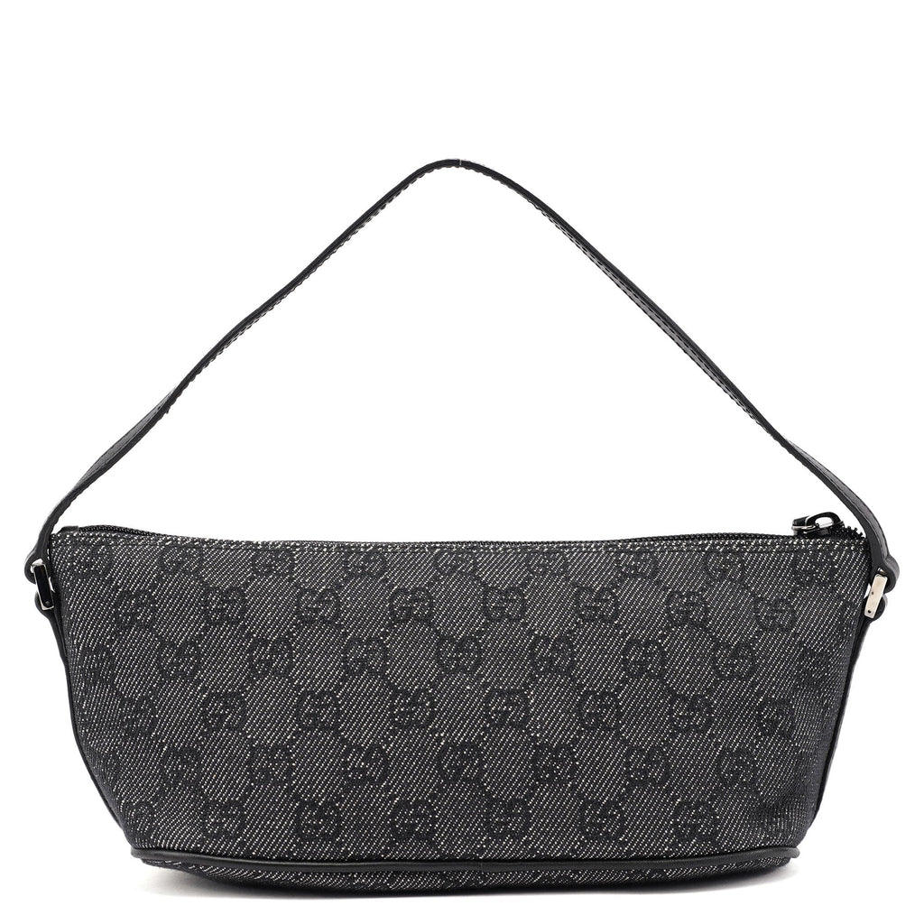 07198 Anthracite Denim GG Boat Pochette