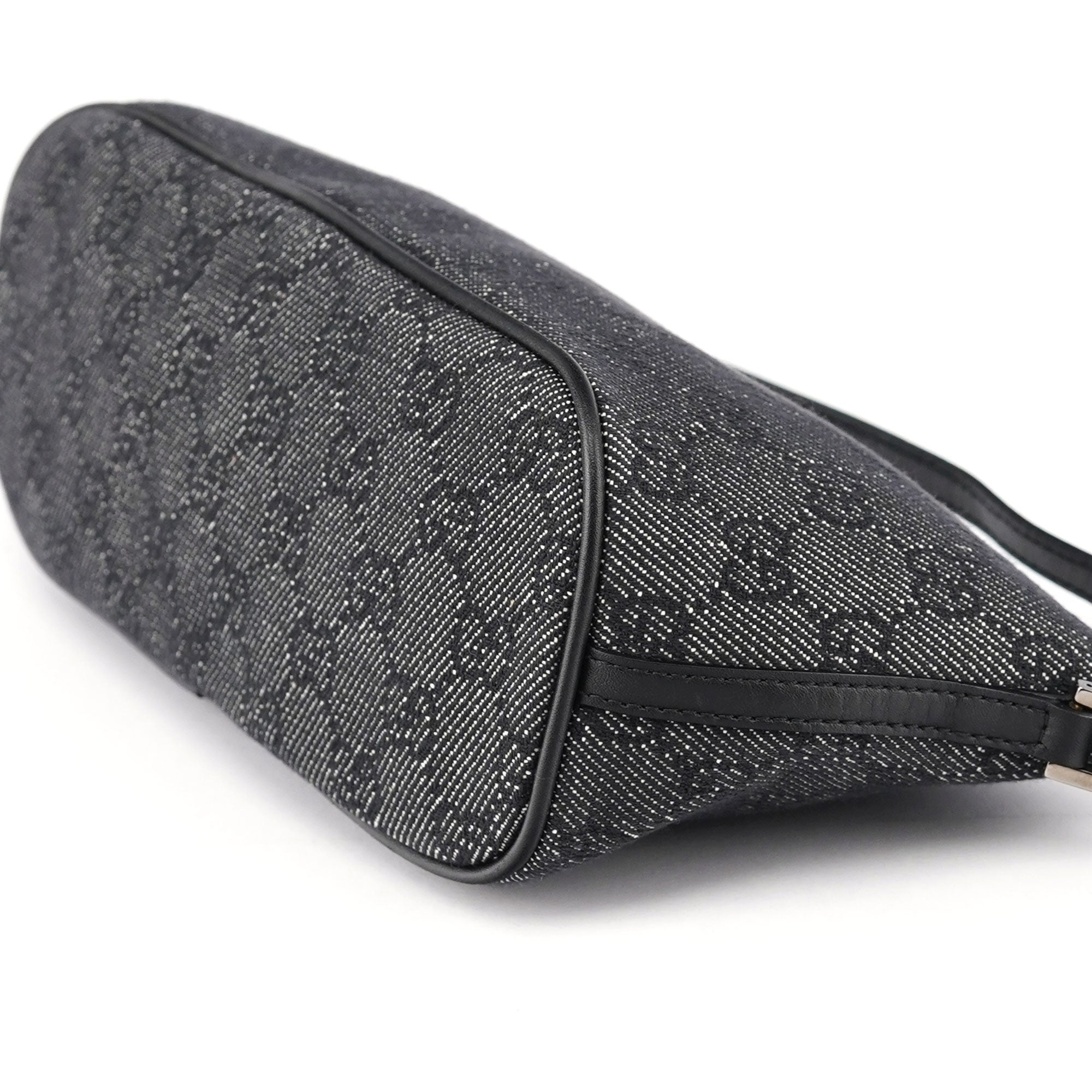 07198 Anthracite Denim GG Boat Pochette