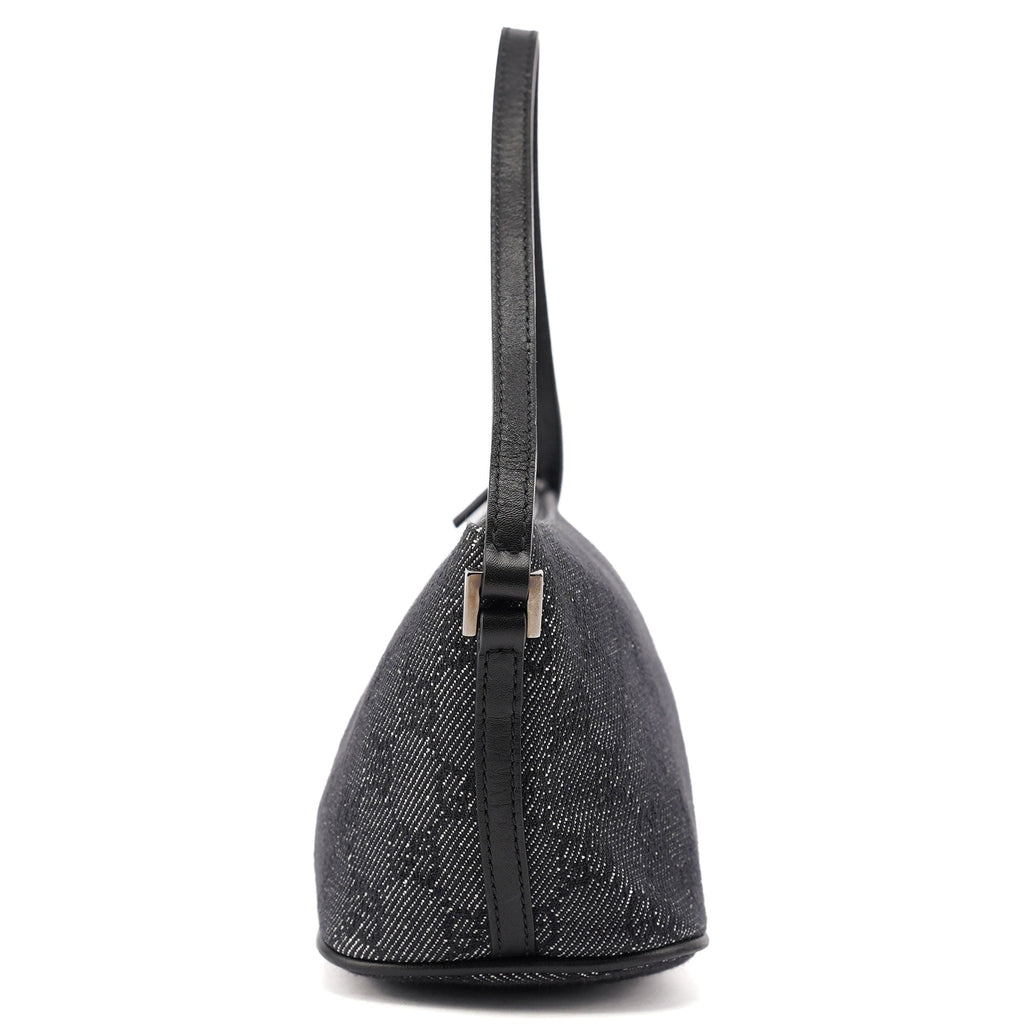 07198 Anthracite Denim GG Boat Pochette