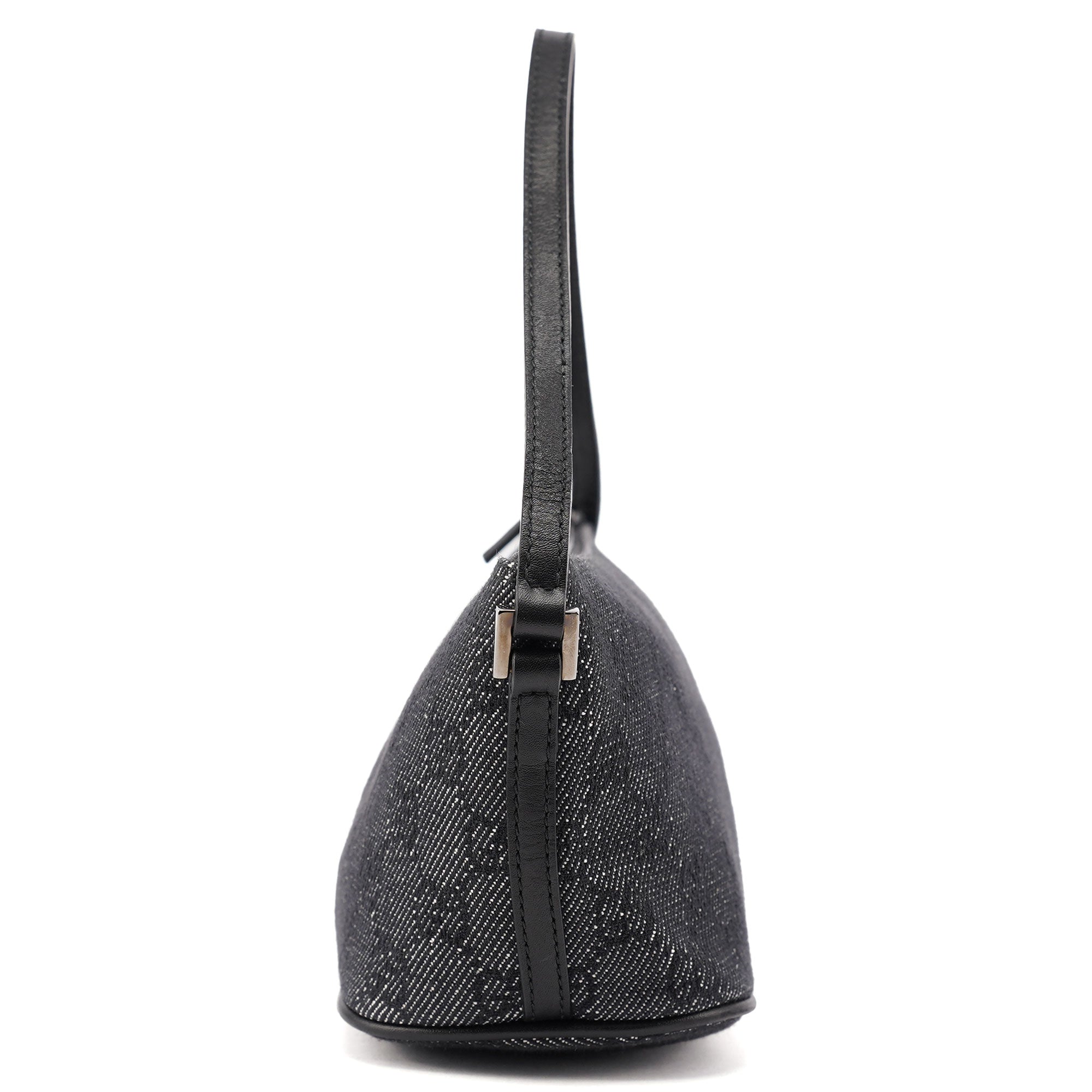 07198 Anthracite Denim GG Boat Pochette