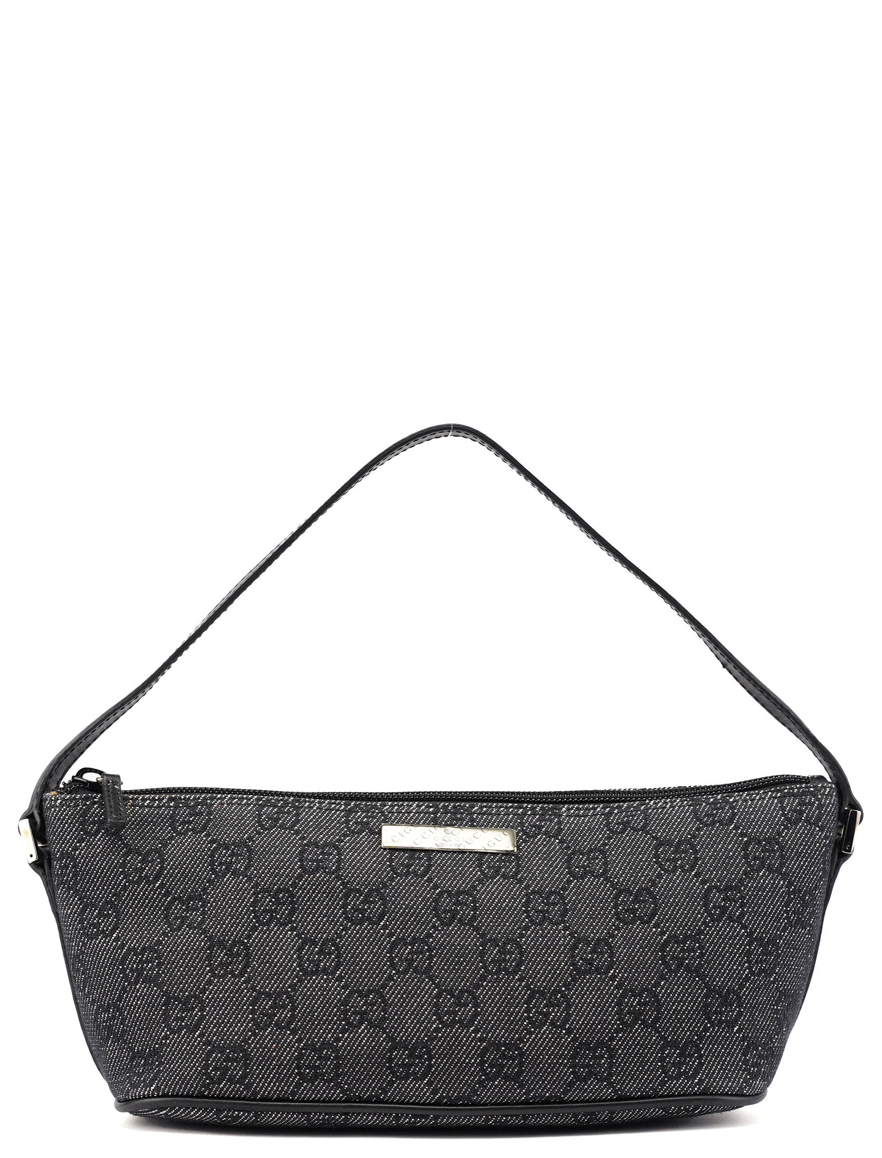 07198 Anthracite Denim GG Boat Pochette