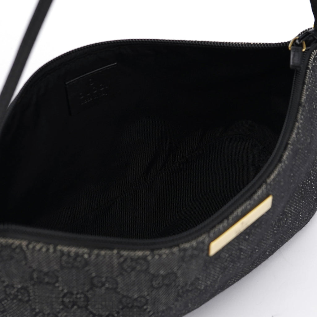 07198 Anthracite Denim GG Boat Pochette