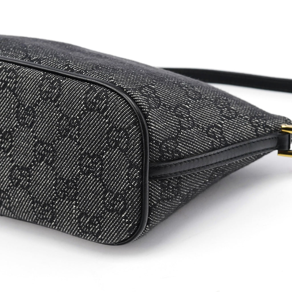 07198 Anthracite Denim GG Boat Pochette