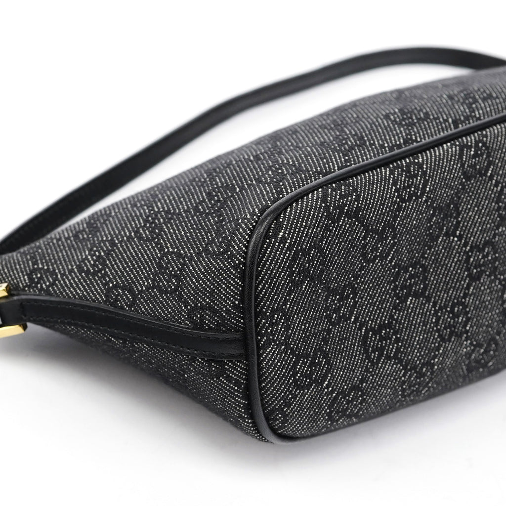 07198 Anthracite Denim GG Boat Pochette