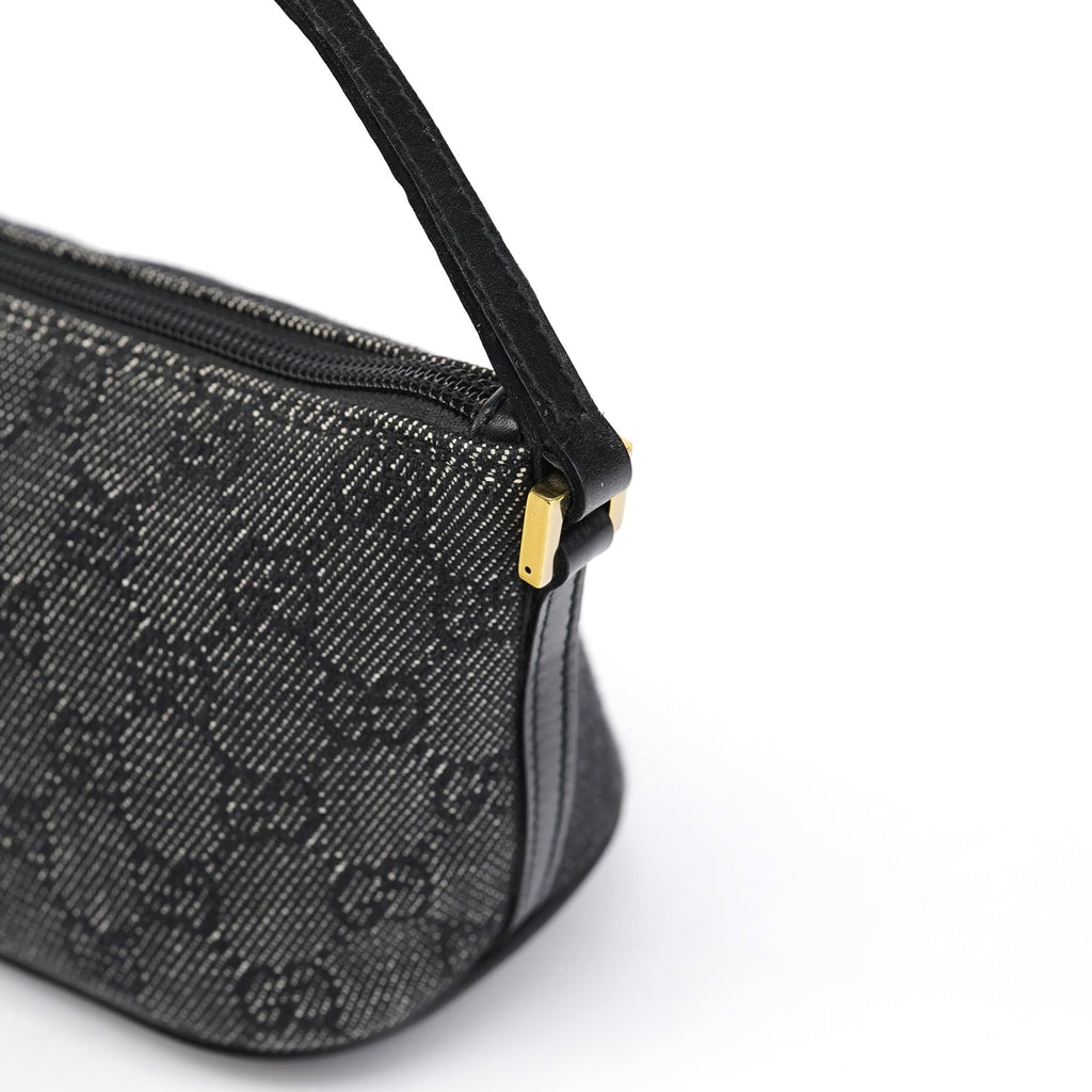 07198 Anthracite Denim GG Boat Pochette