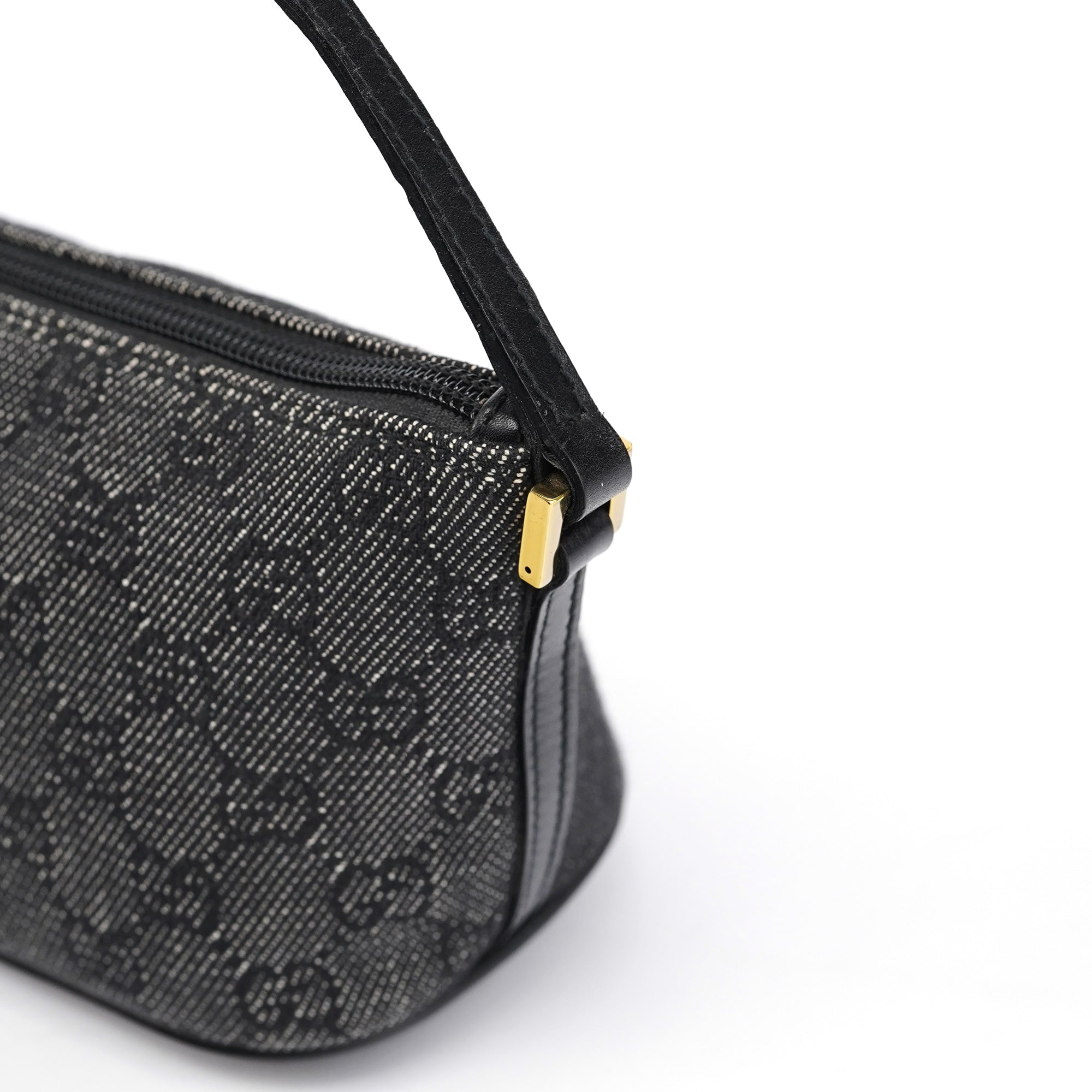 07198 Anthracite Denim GG Boat Pochette