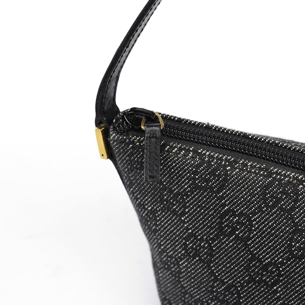 07198 Anthracite Denim GG Boat Pochette