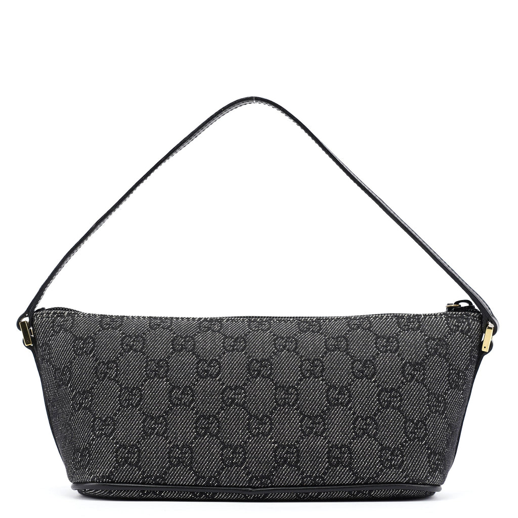07198 Anthracite Denim GG Boat Pochette