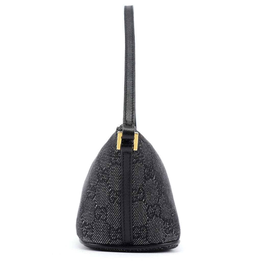 07198 Anthracite Denim GG Boat Pochette