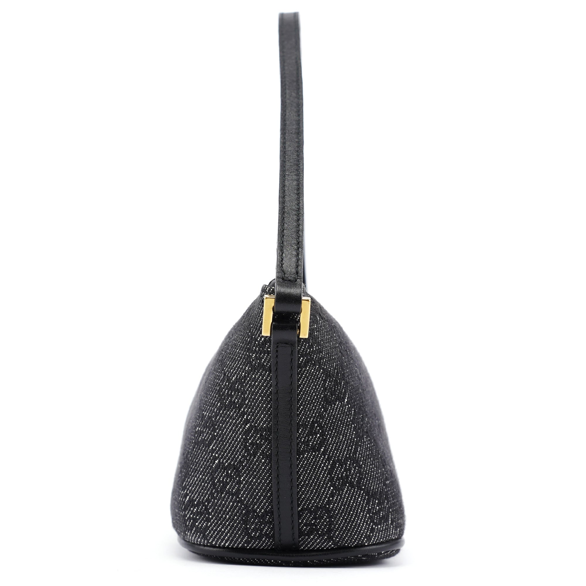 07198 Anthracite Denim GG Boat Pochette