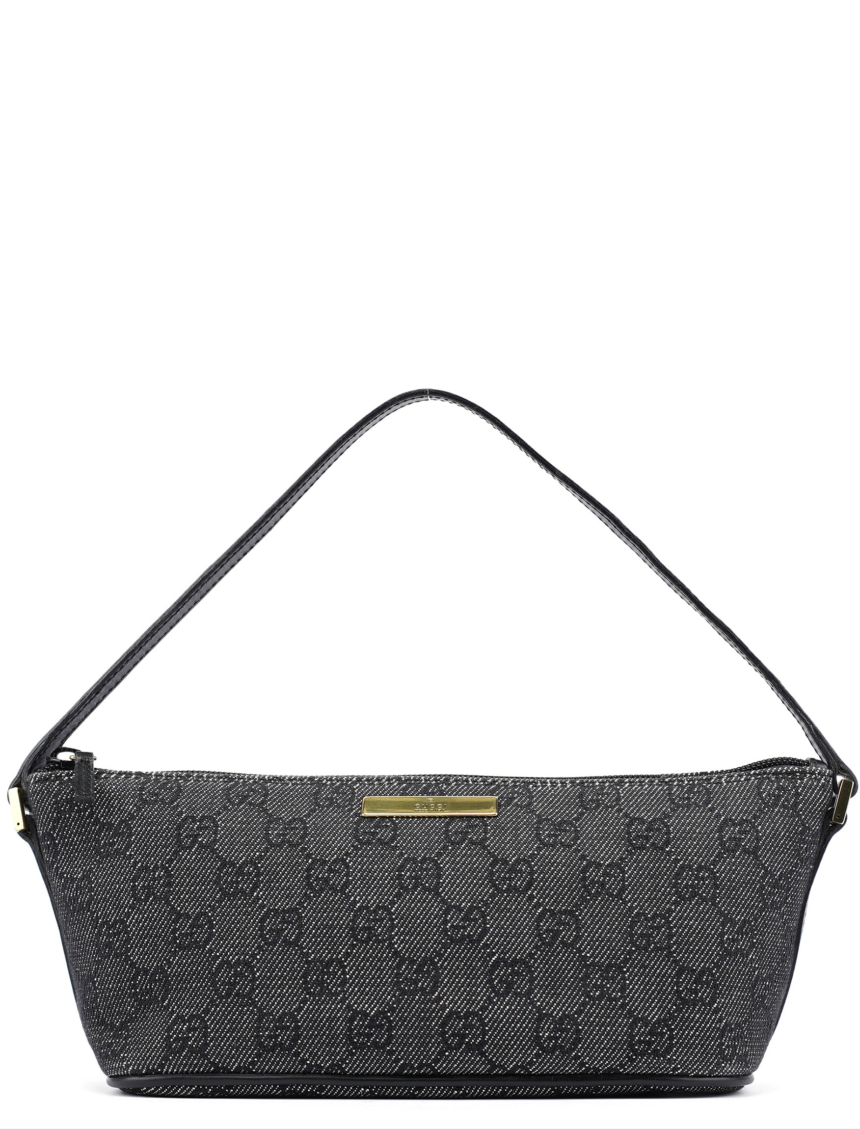 07198 Anthracite Denim GG Boat Pochette