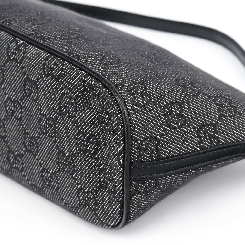 07198 Anthracite Denim GG Boat Pochette