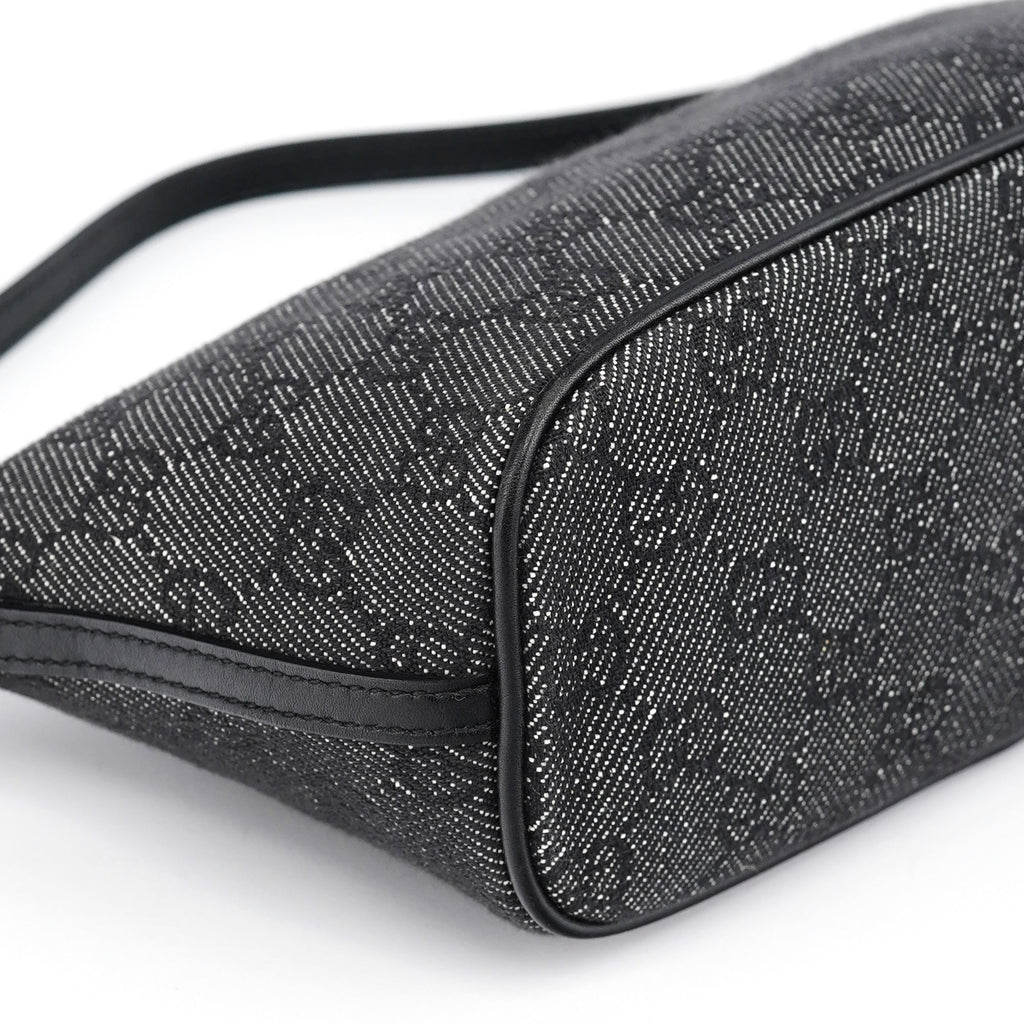 07198 Anthracite Denim GG Boat Pochette