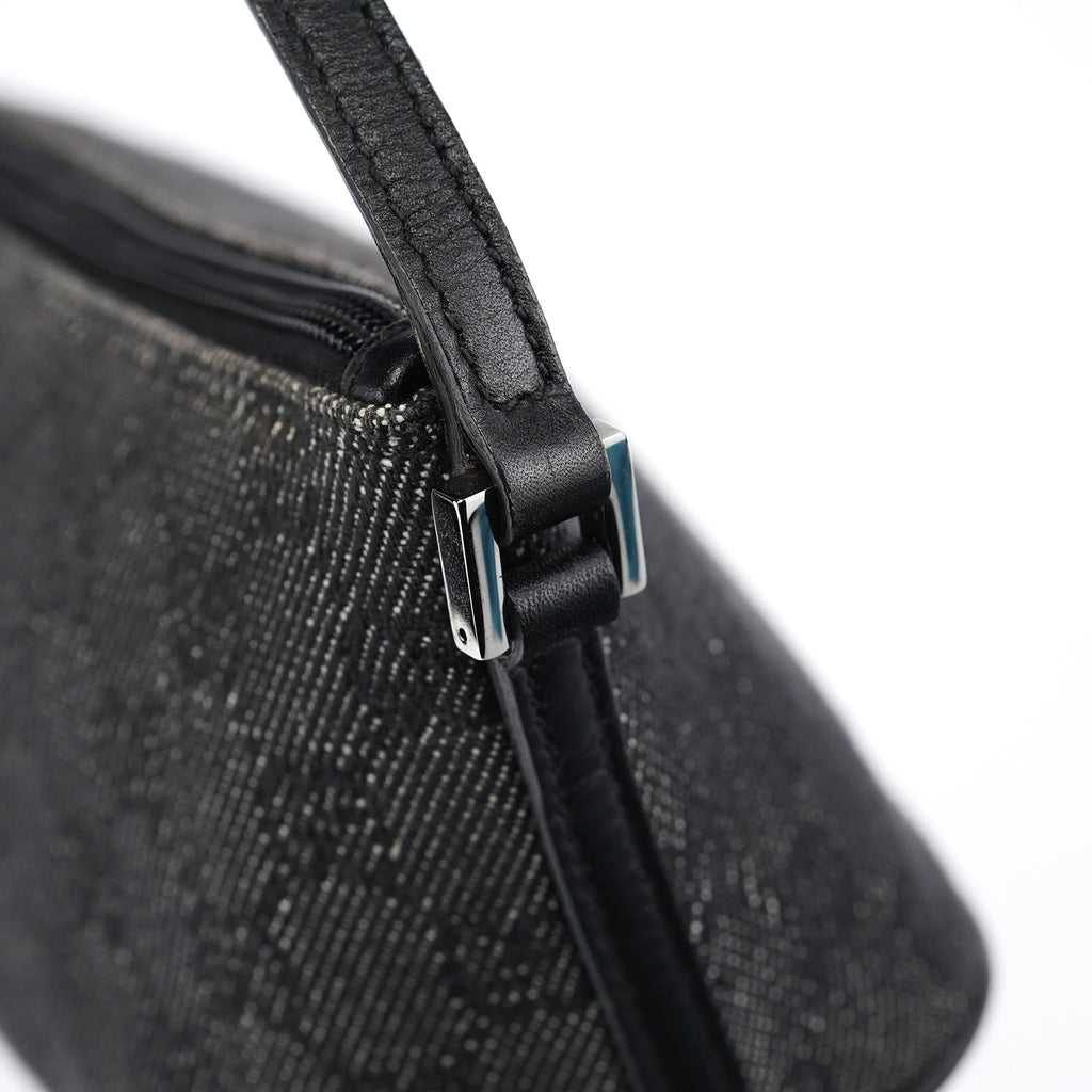 07198 Anthracite Denim GG Boat Pochette