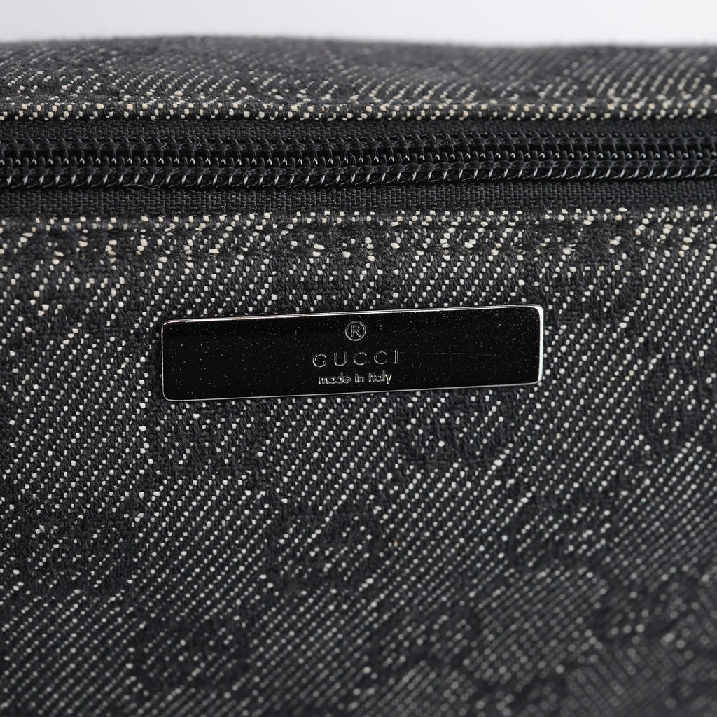 07198 Anthracite Denim GG Boat Pochette