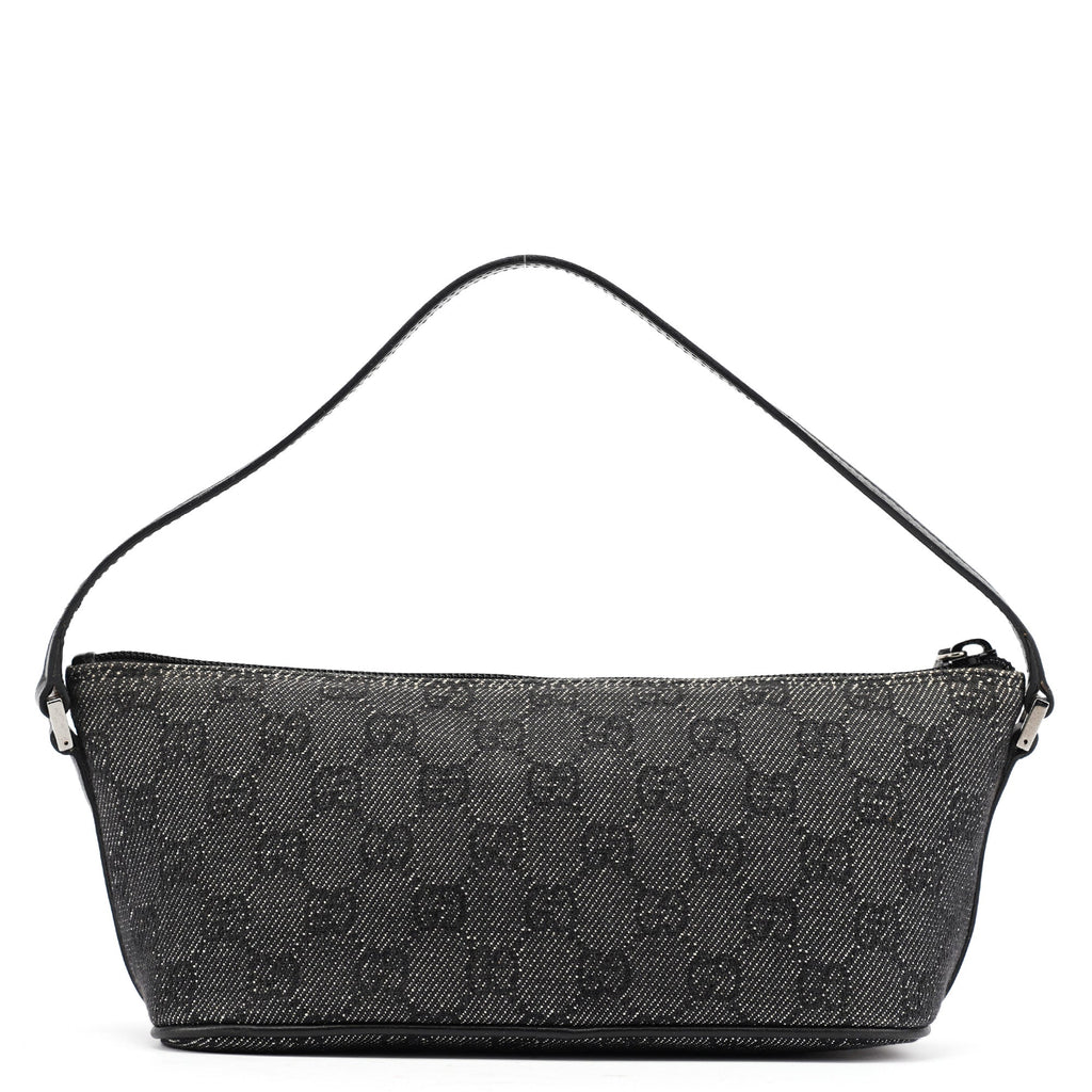 07198 Anthracite Denim GG Boat Pochette