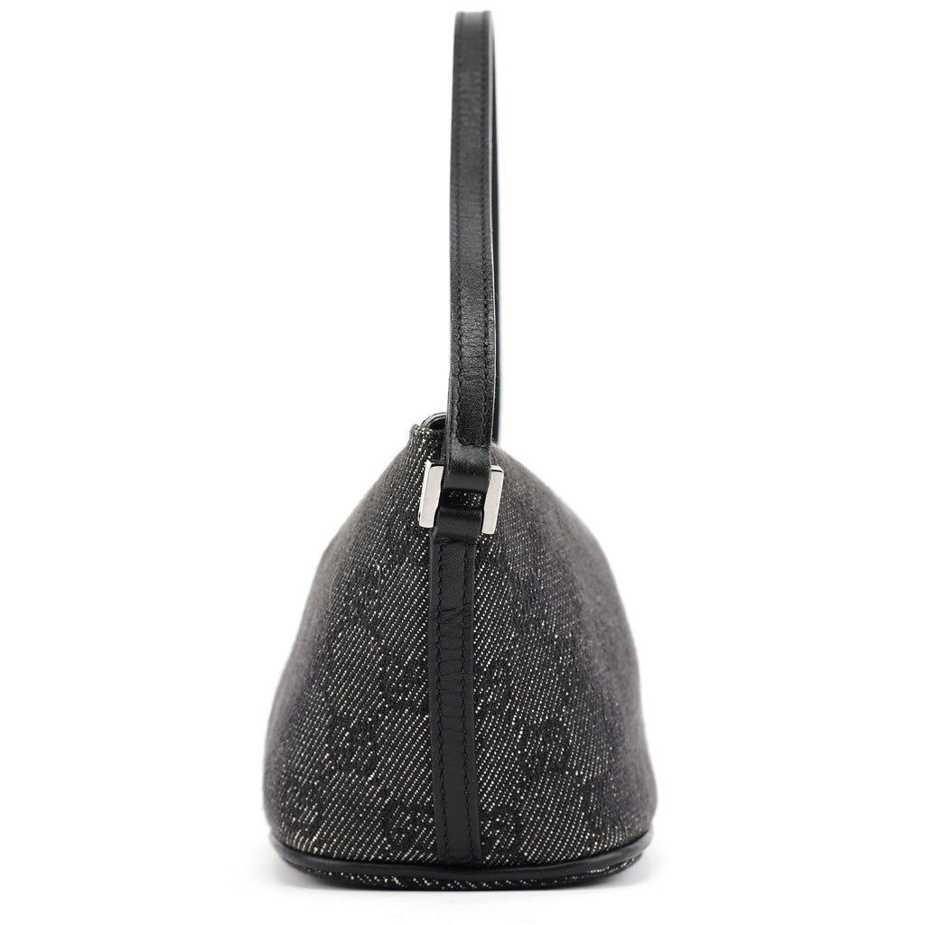 07198 Anthracite Denim GG Boat Pochette