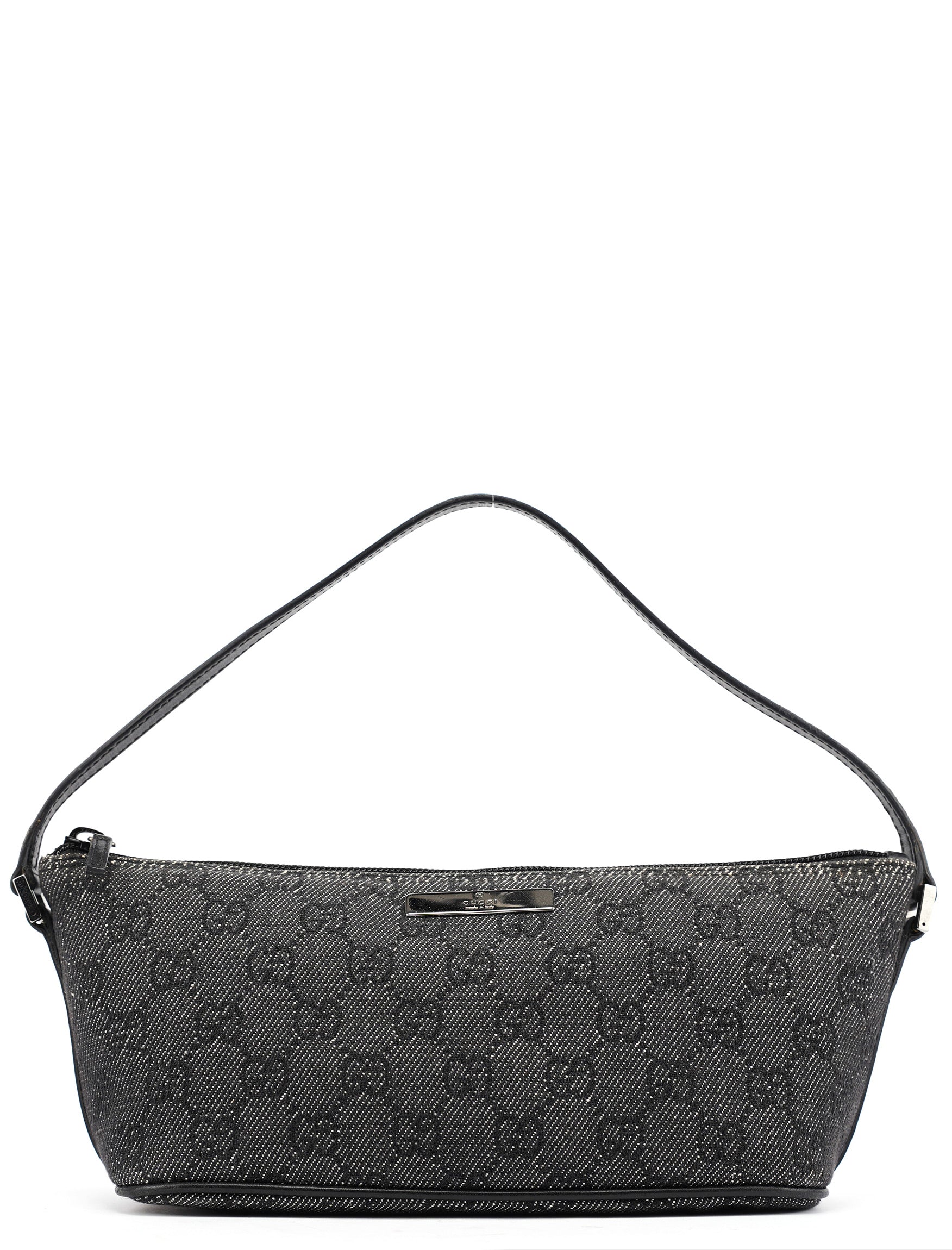 07198 Anthracite Denim GG Boat Pochette