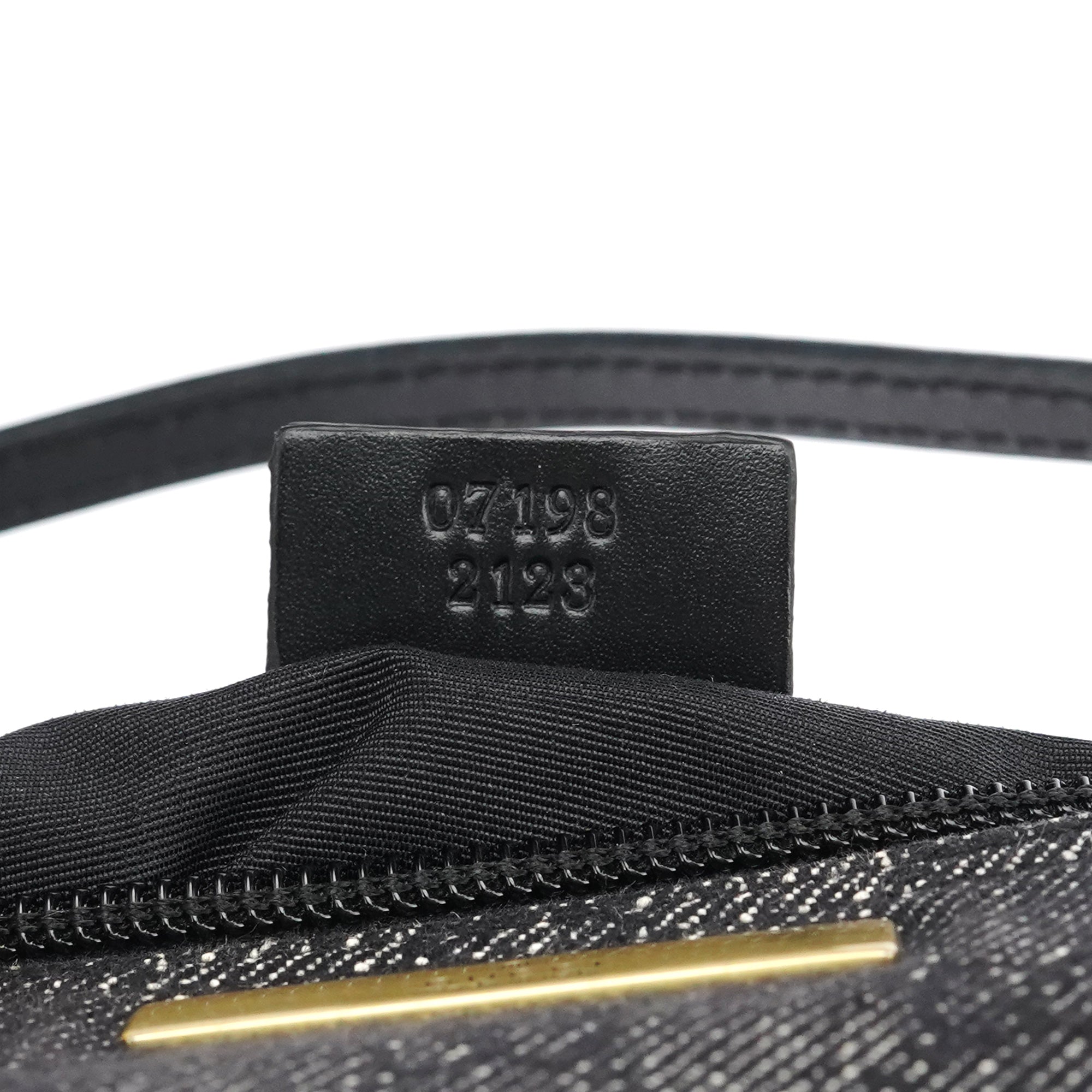 07198 Anthracite Denim GG Boat Pochette