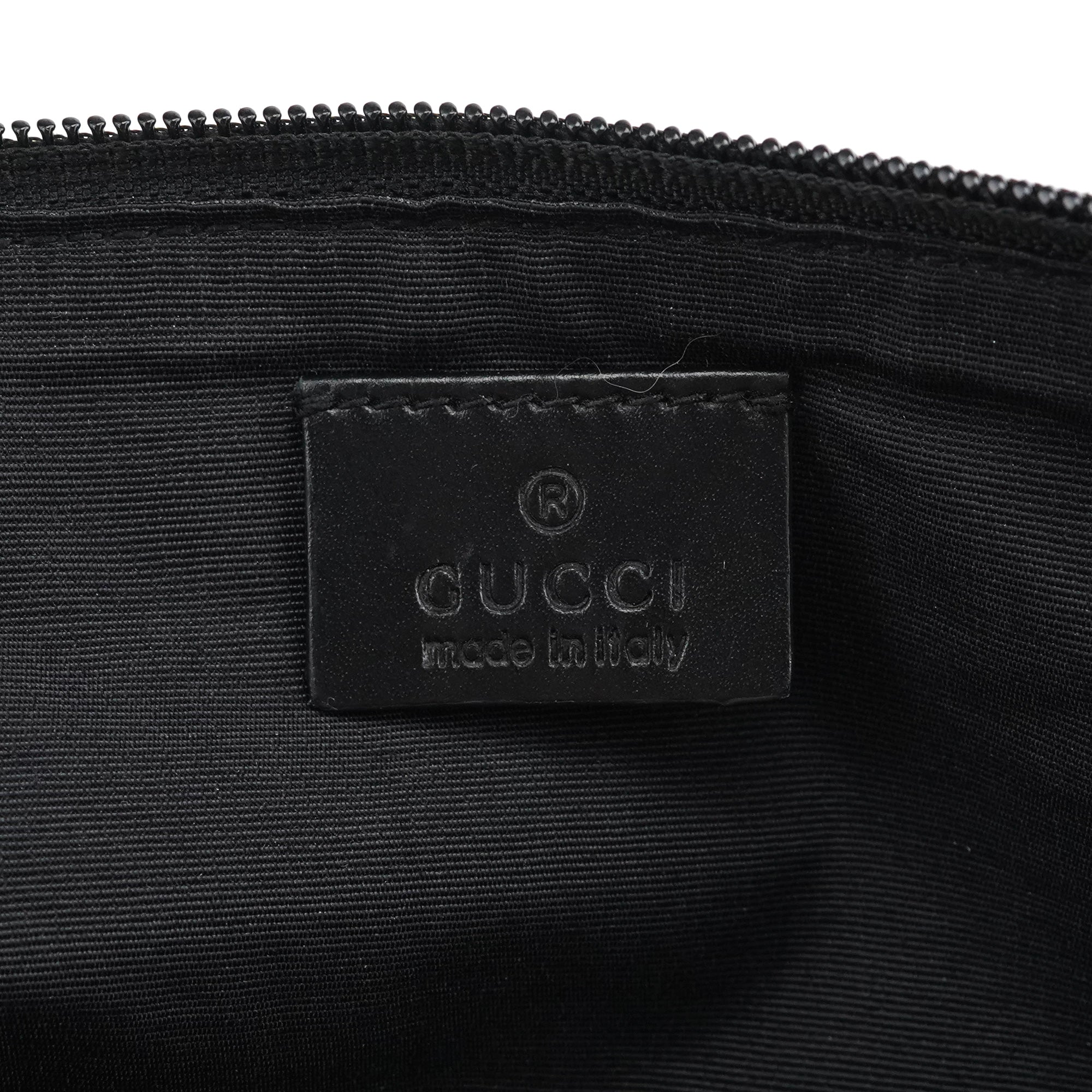 07198 Anthracite Denim GG Boat Pochette