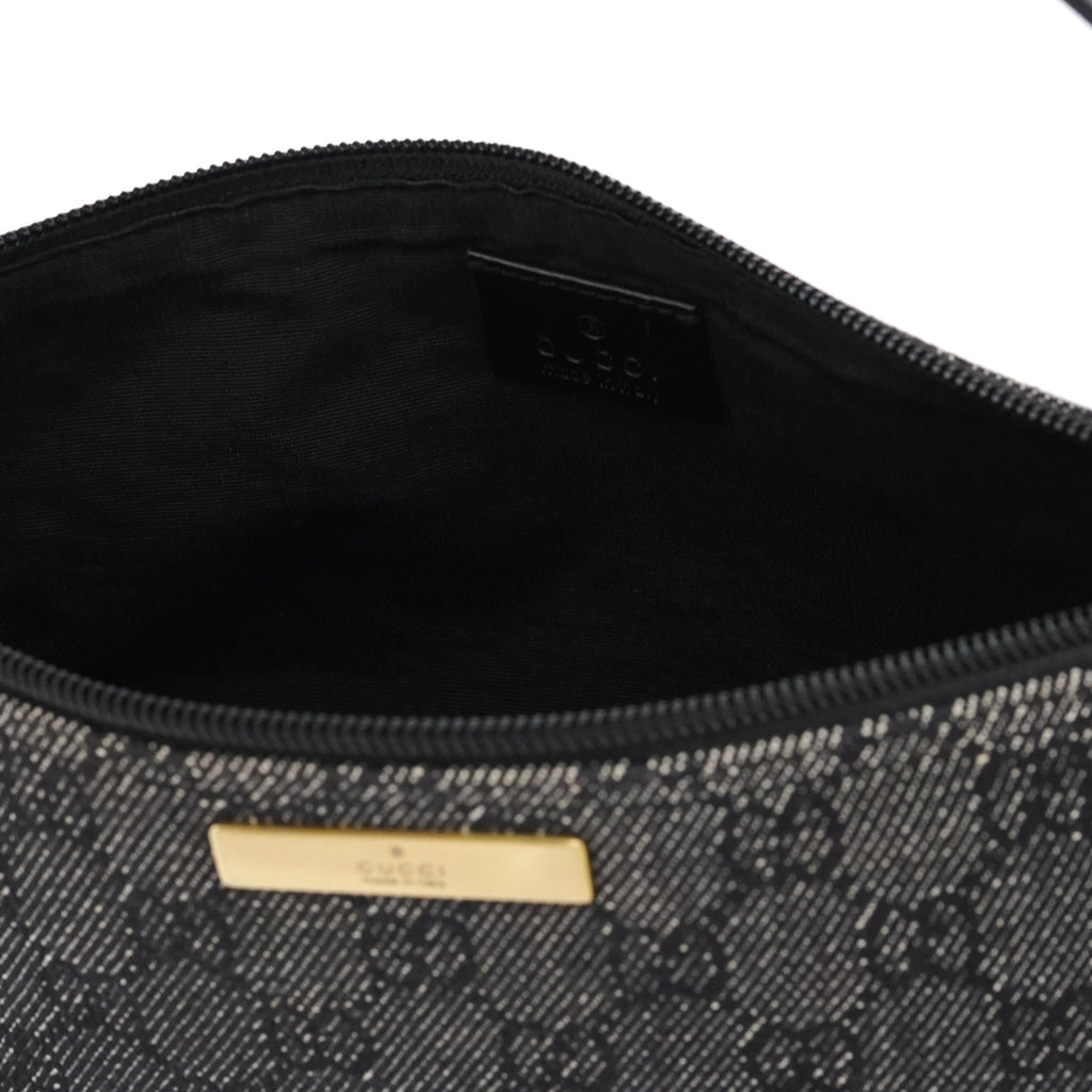 07198 Anthracite Denim GG Boat Pochette