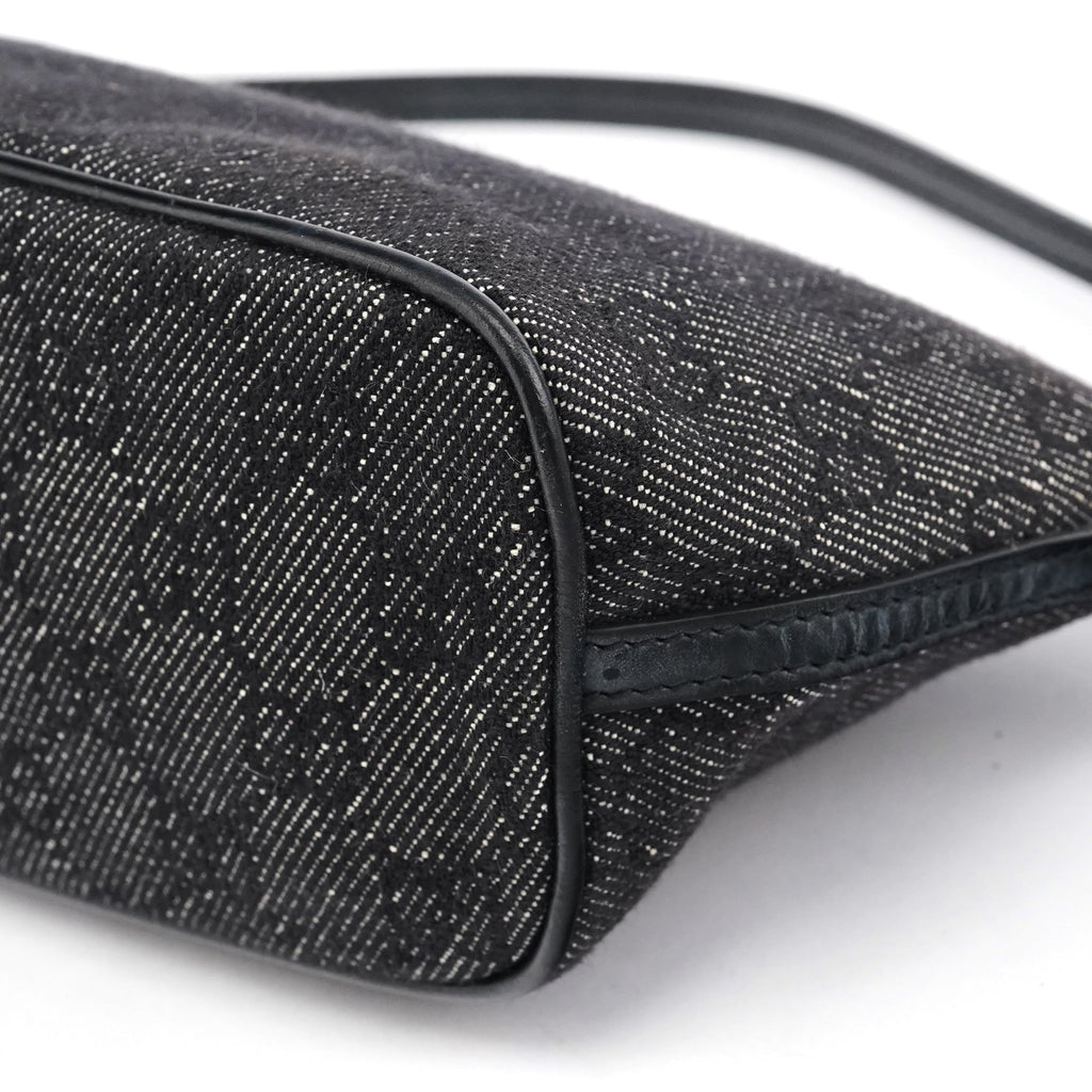 07198 Anthracite Denim GG Boat Pochette