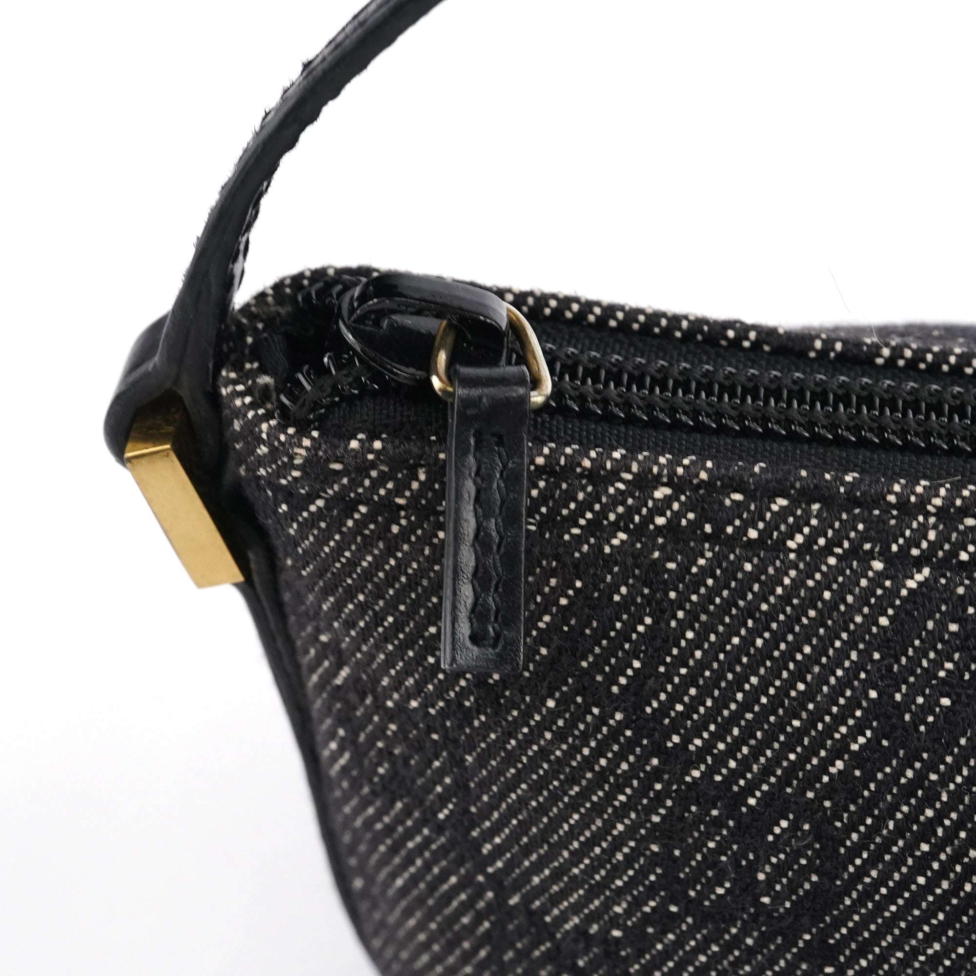 07198 Anthracite Denim GG Boat Pochette