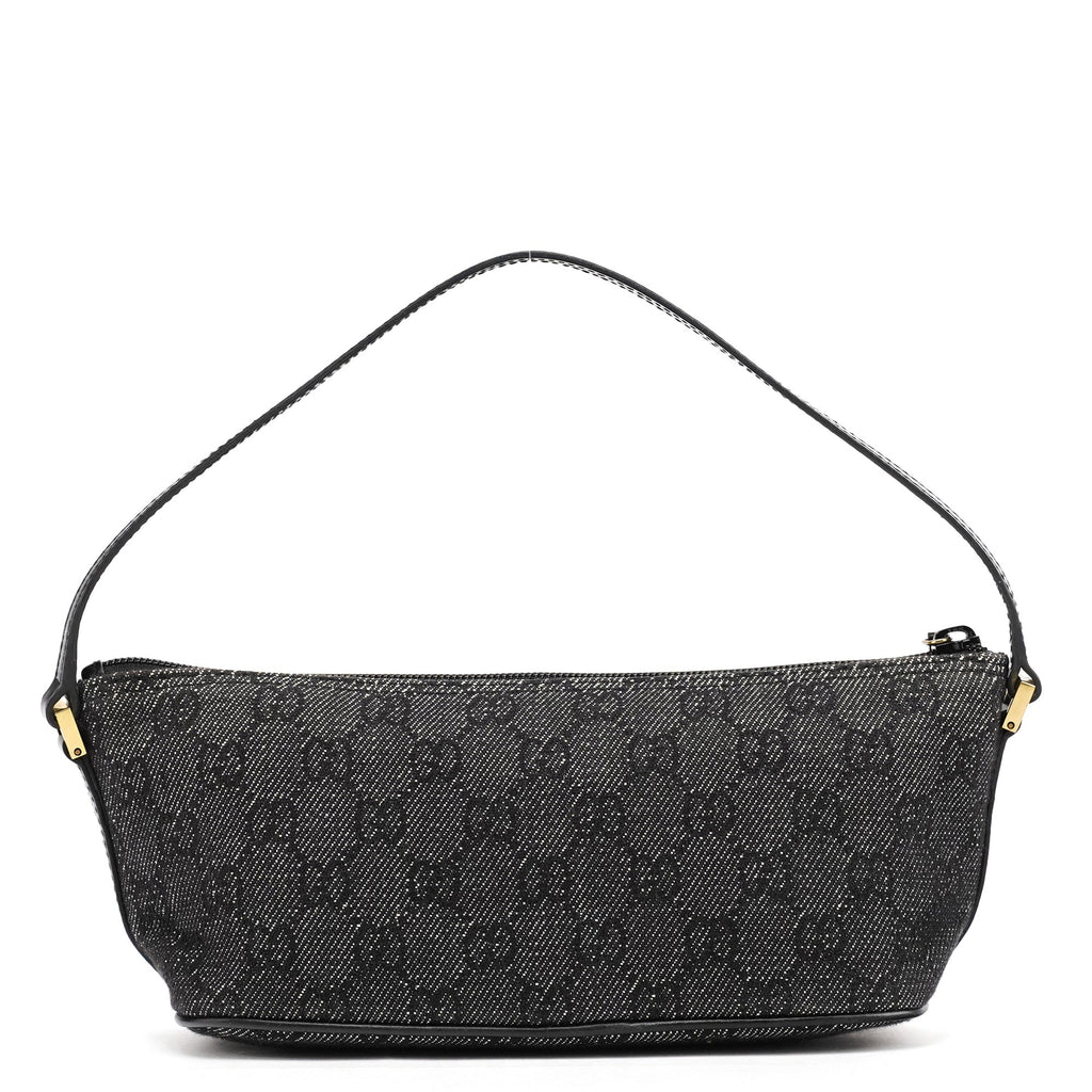 07198 Anthracite Denim GG Boat Pochette