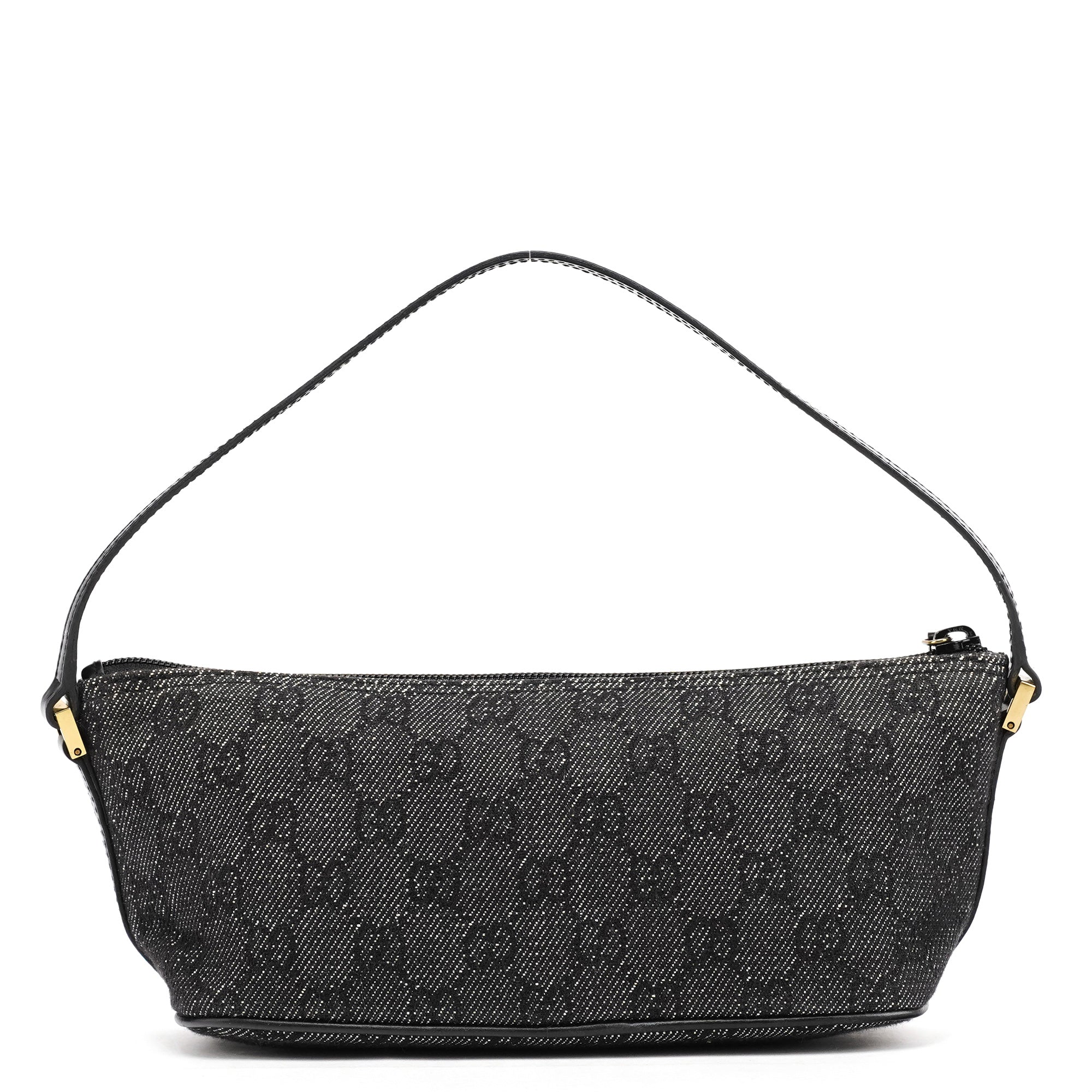 07198 Anthracite Denim GG Boat Pochette