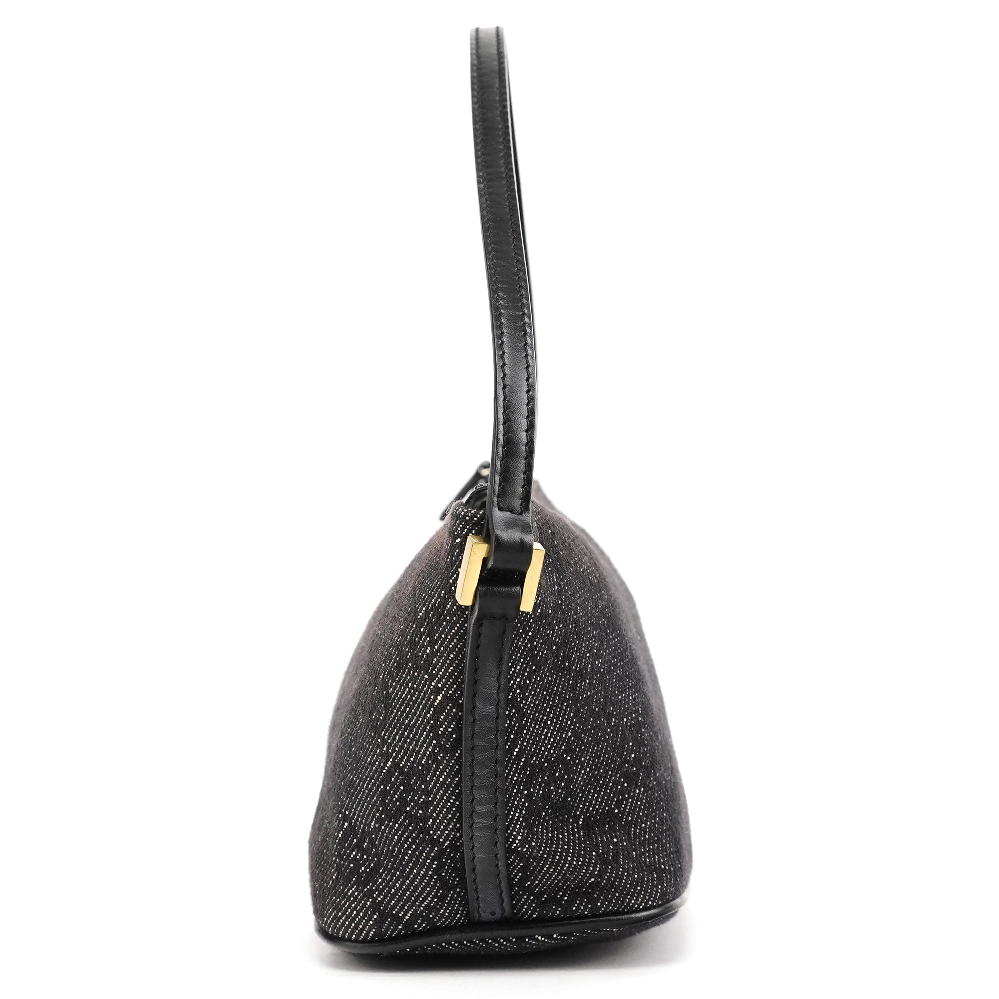 07198 Anthracite Denim GG Boat Pochette