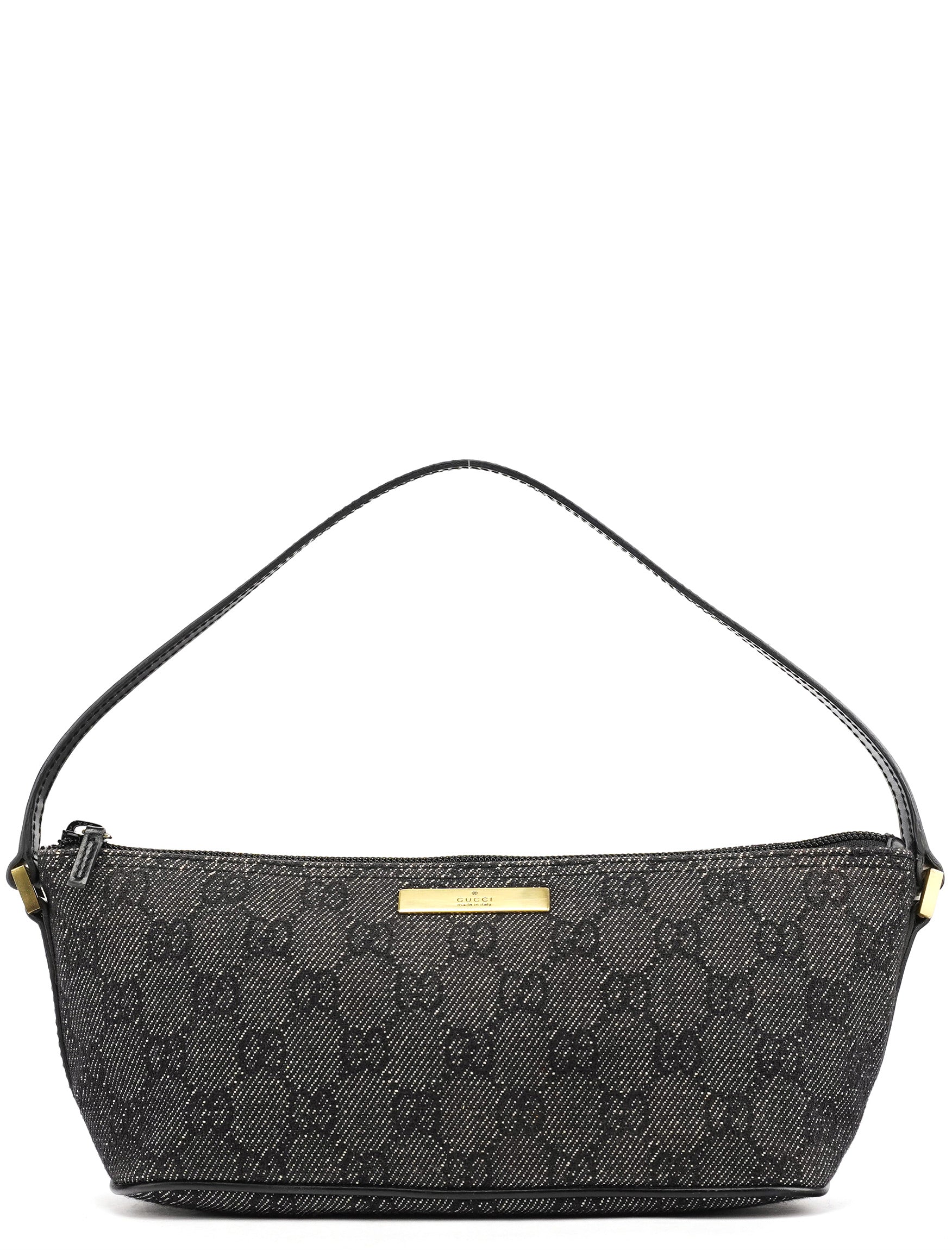 07198 Anthracite Denim GG Boat Pochette