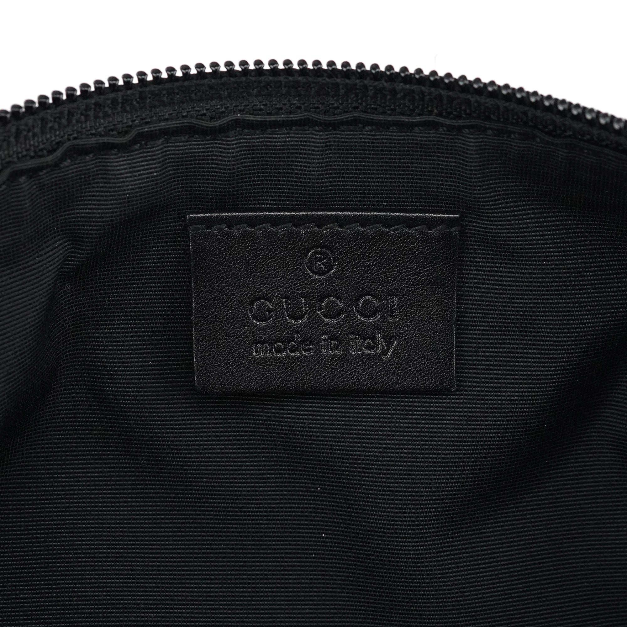 07198 Anthracite Denim GG Boat Pochette