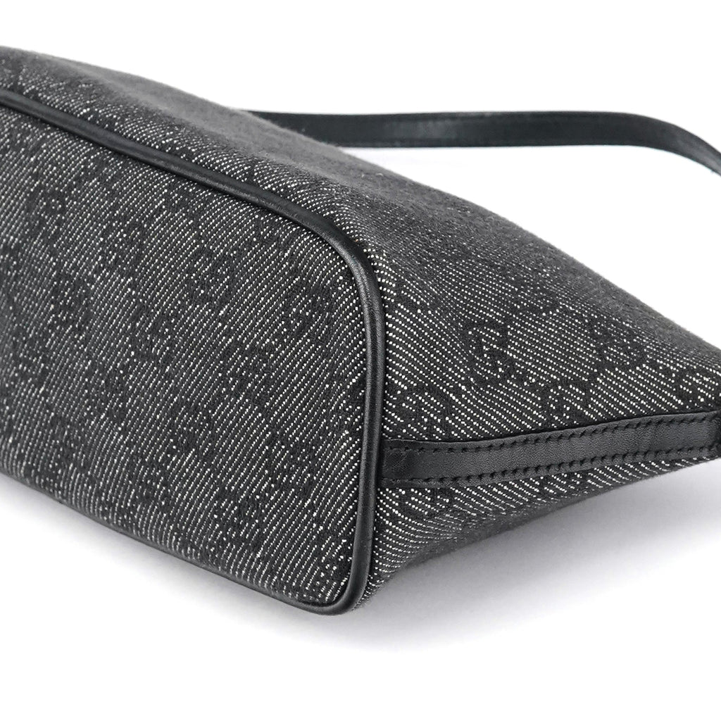 07198 Anthracite Denim GG Boat Pochette