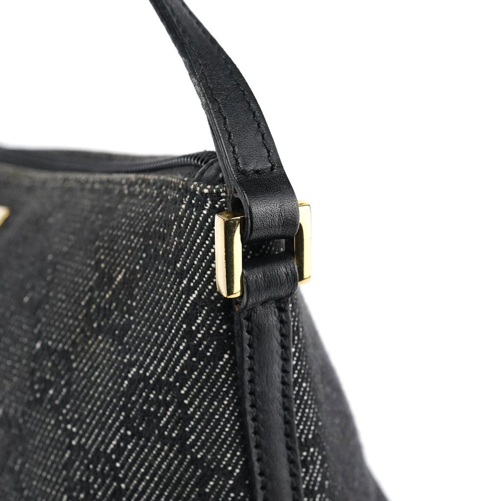 07198 Anthracite Denim GG Boat Pochette