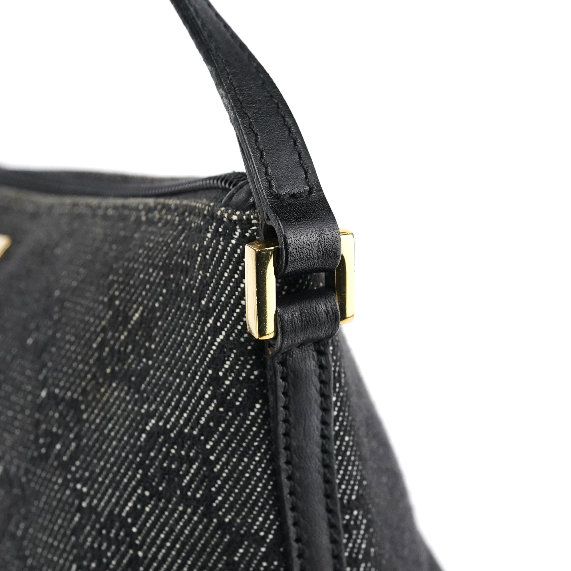 07198 Anthracite Denim GG Boat Pochette