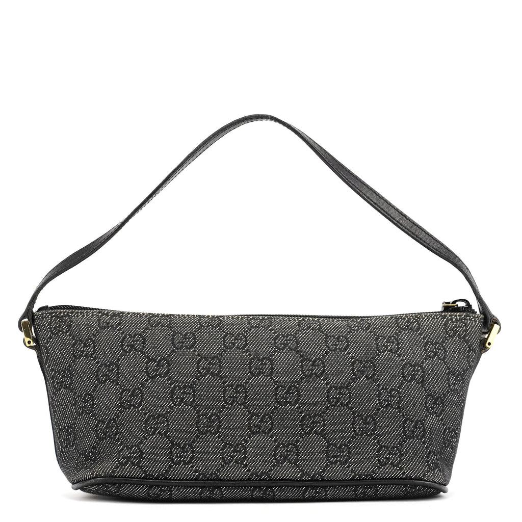 07198 Anthracite Denim GG Boat Pochette