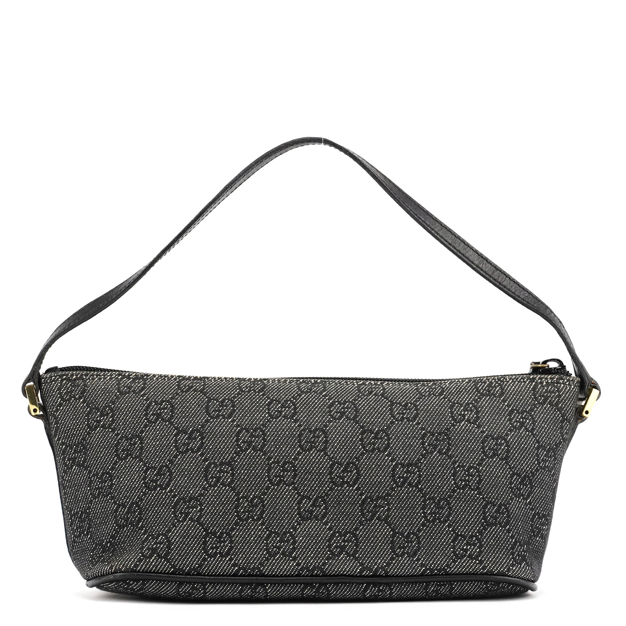 07198 Anthracite Denim GG Boat Pochette