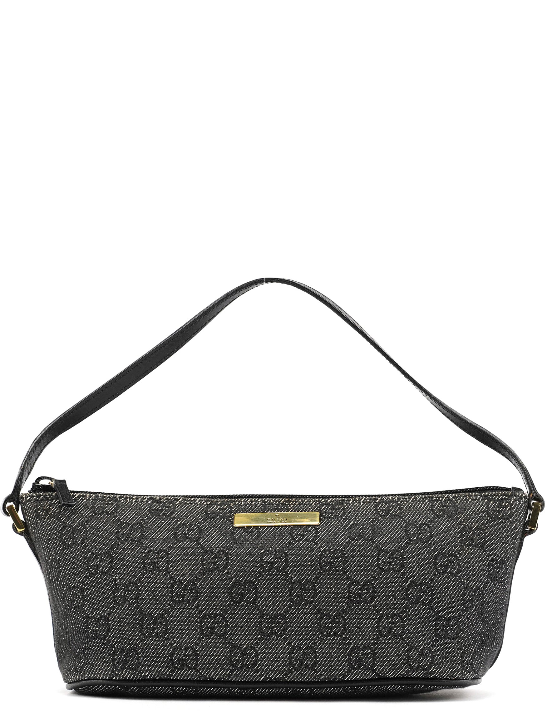 07198 Anthracite Denim GG Boat Pochette