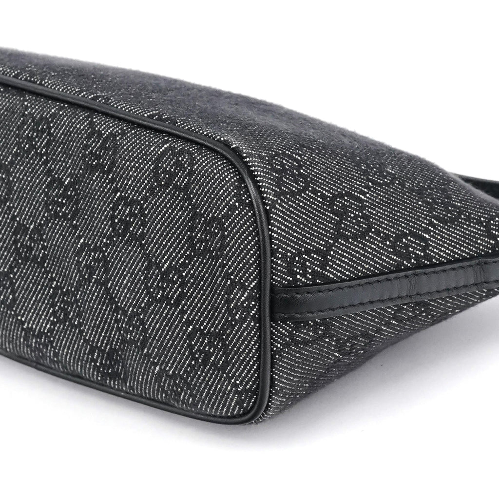 07198 Anthracite Denim GG Boat Pochette