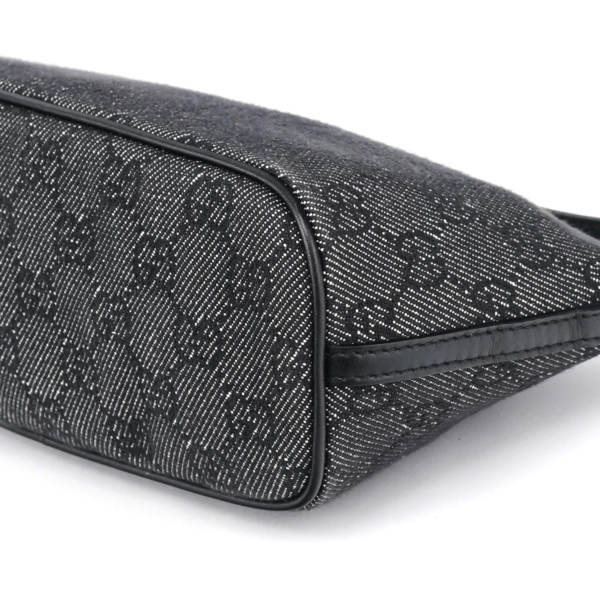 07198 Anthracite Denim GG Boat Pochette