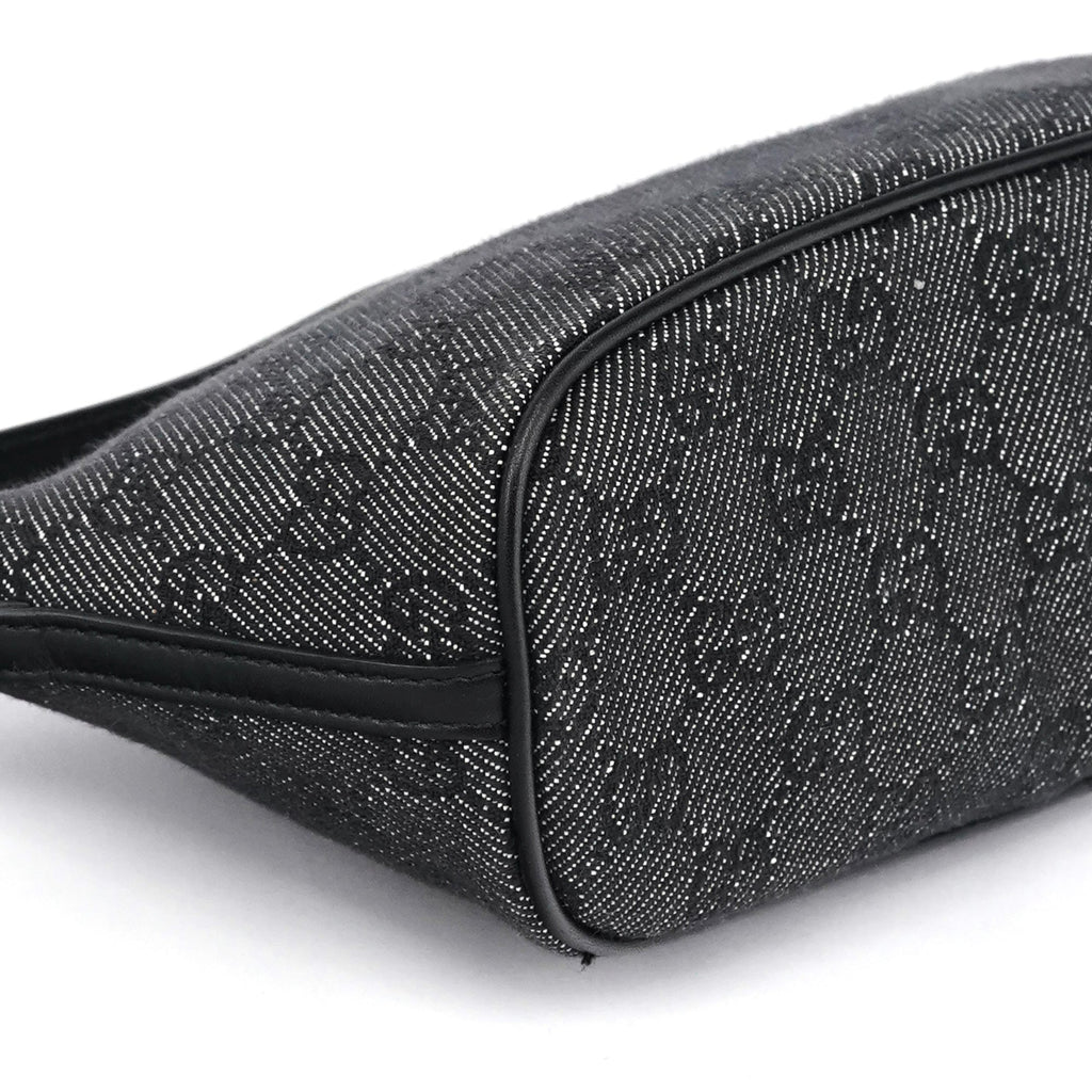 07198 Anthracite Denim GG Boat Pochette