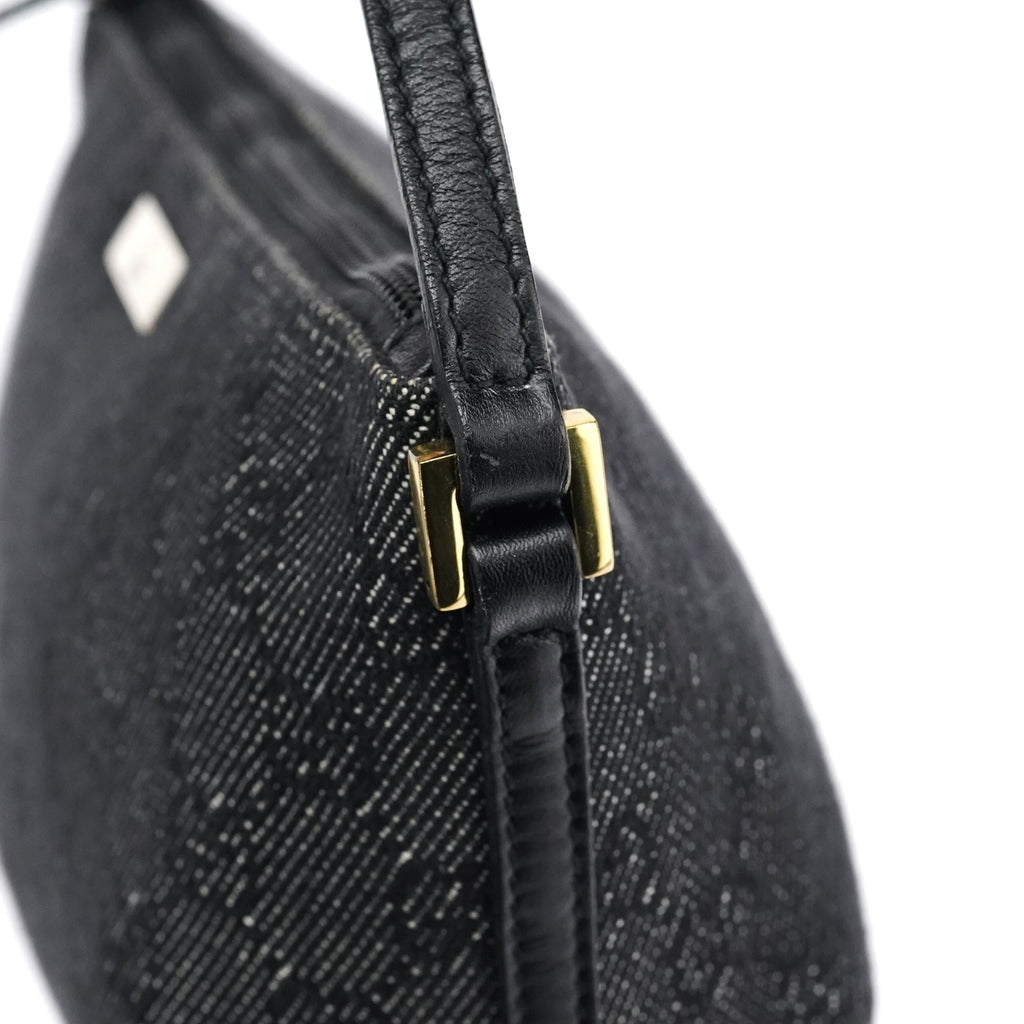 07198 Anthracite Denim GG Boat Pochette