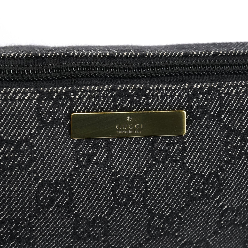 07198 Anthracite Denim GG Boat Pochette