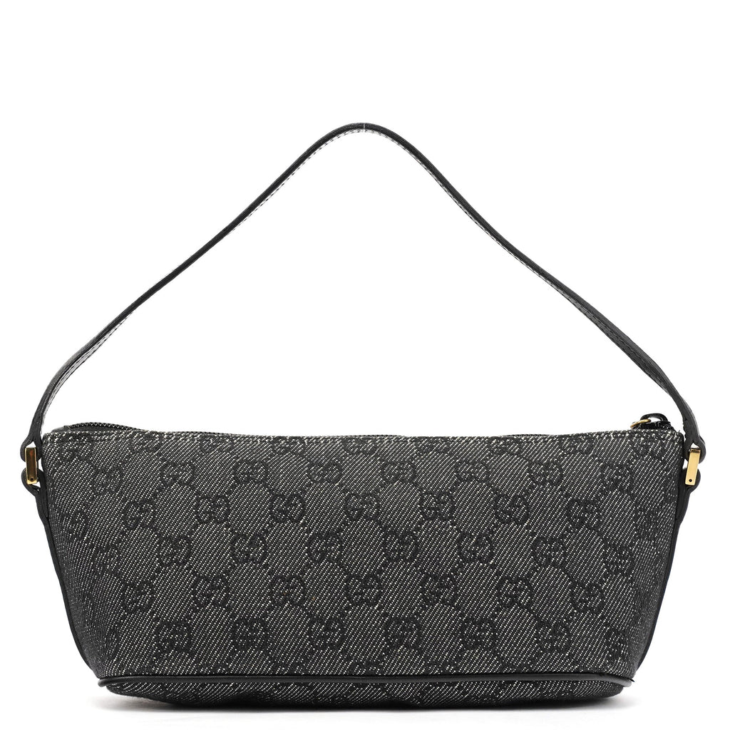 07198 Anthracite Denim GG Boat Pochette