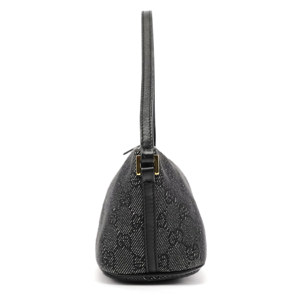 07198 Anthracite Denim GG Boat Pochette