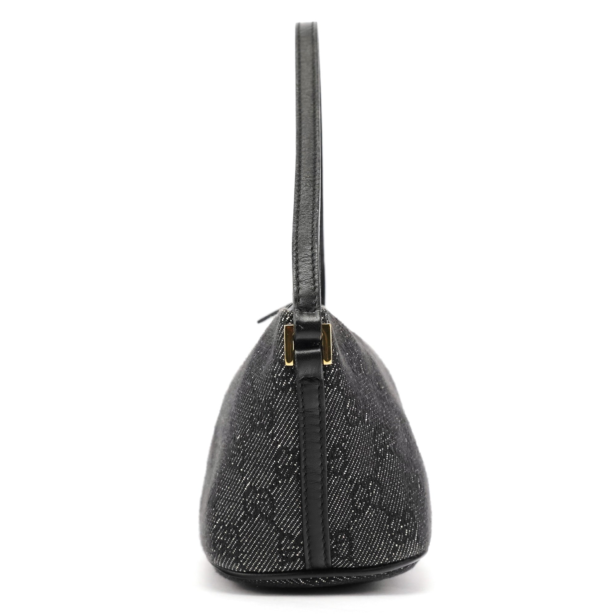 07198 Anthracite Denim GG Boat Pochette